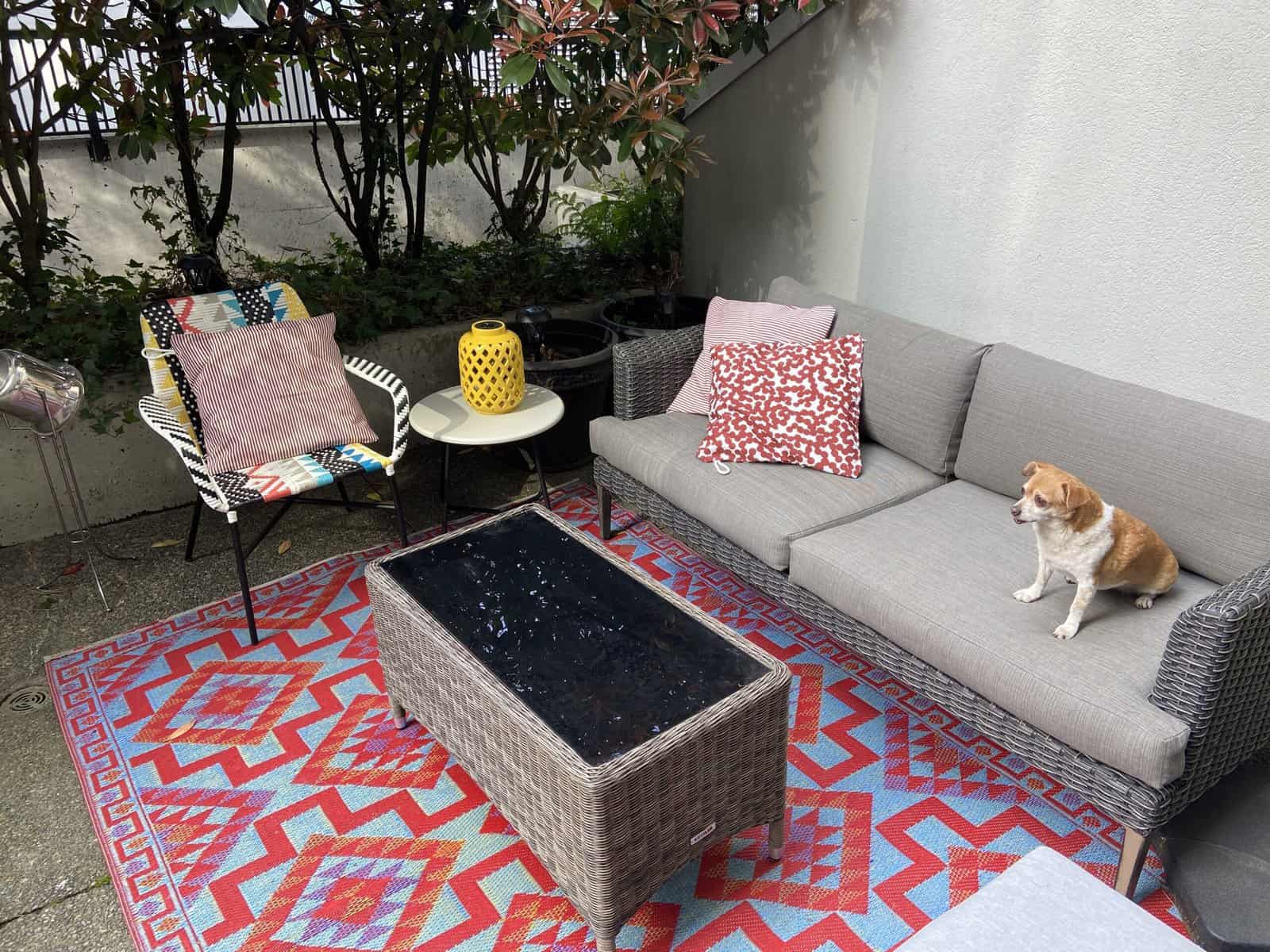 Our Budget Patio Makeover 2 budget patio makeover conversation space