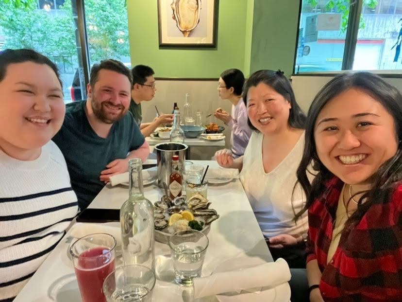 Dinner with Kaitlyn at Fanny Bay Oysters in Vancouver