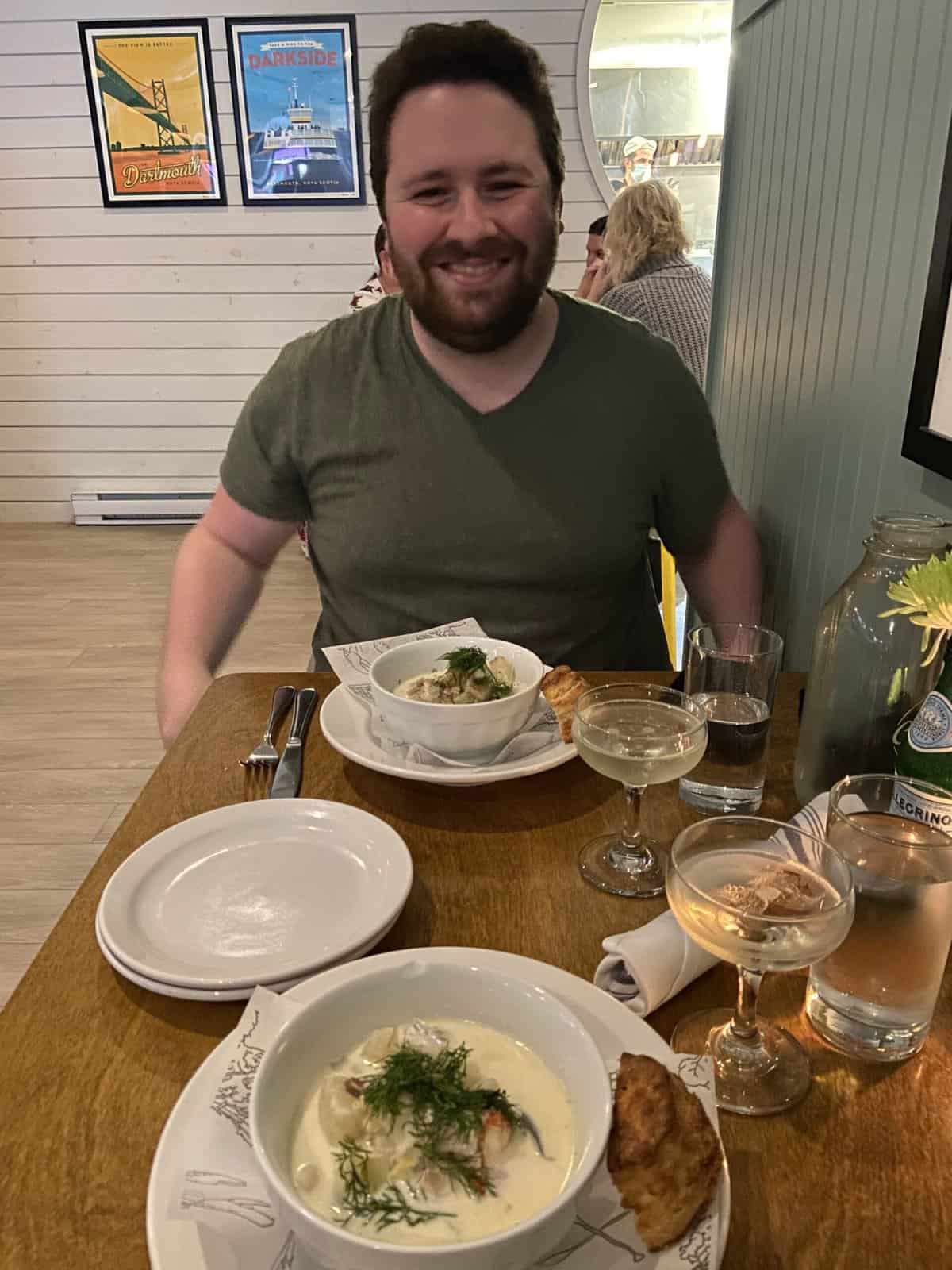 10 Tips for Planning Your Honeymoon 11 planning your honeymoon with free champagne at dinner at Canteen in Dartmouth, Nova Scotia