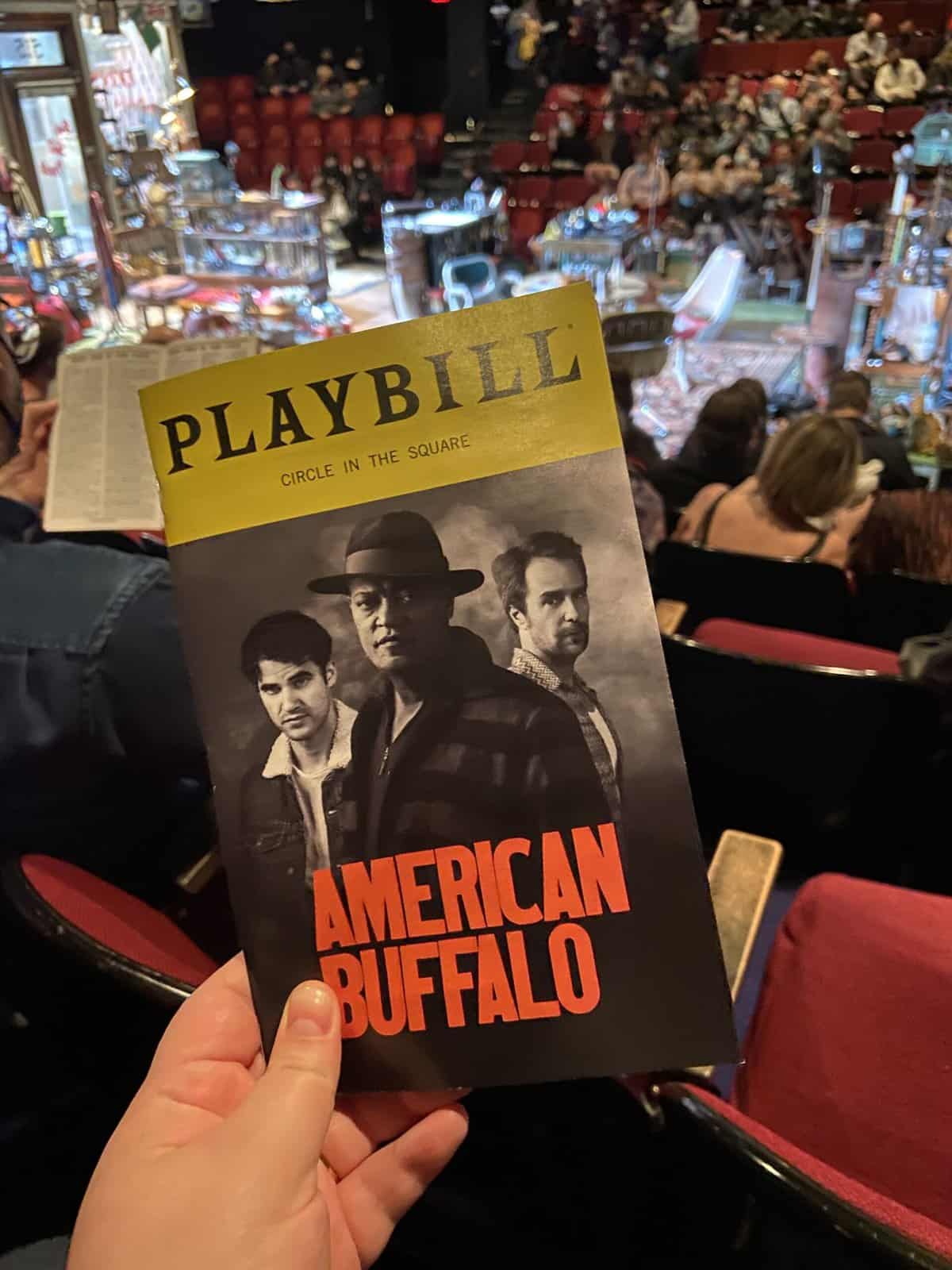 American Buffalo playbill for broadway show in New York City