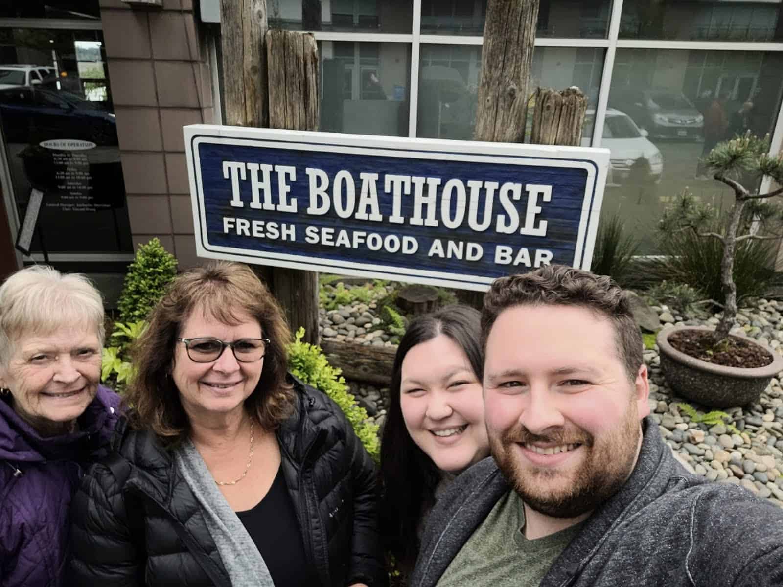 Mother's Day brunch at The Boathouse with Colin, Margie and Phyllis