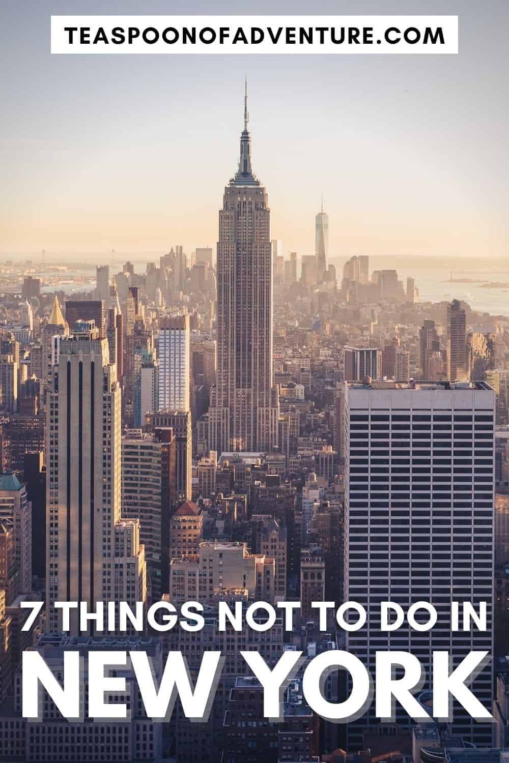 7 MISTAKES I MADE IN NEW YORK (so you don't have to!): Learn from my mistakes and avoid doing these 7 things in New York City. Plus: 7 things you must do in New York! #newyork #newyorkcity #nyc #travel #itinerary #timessquare #broadway