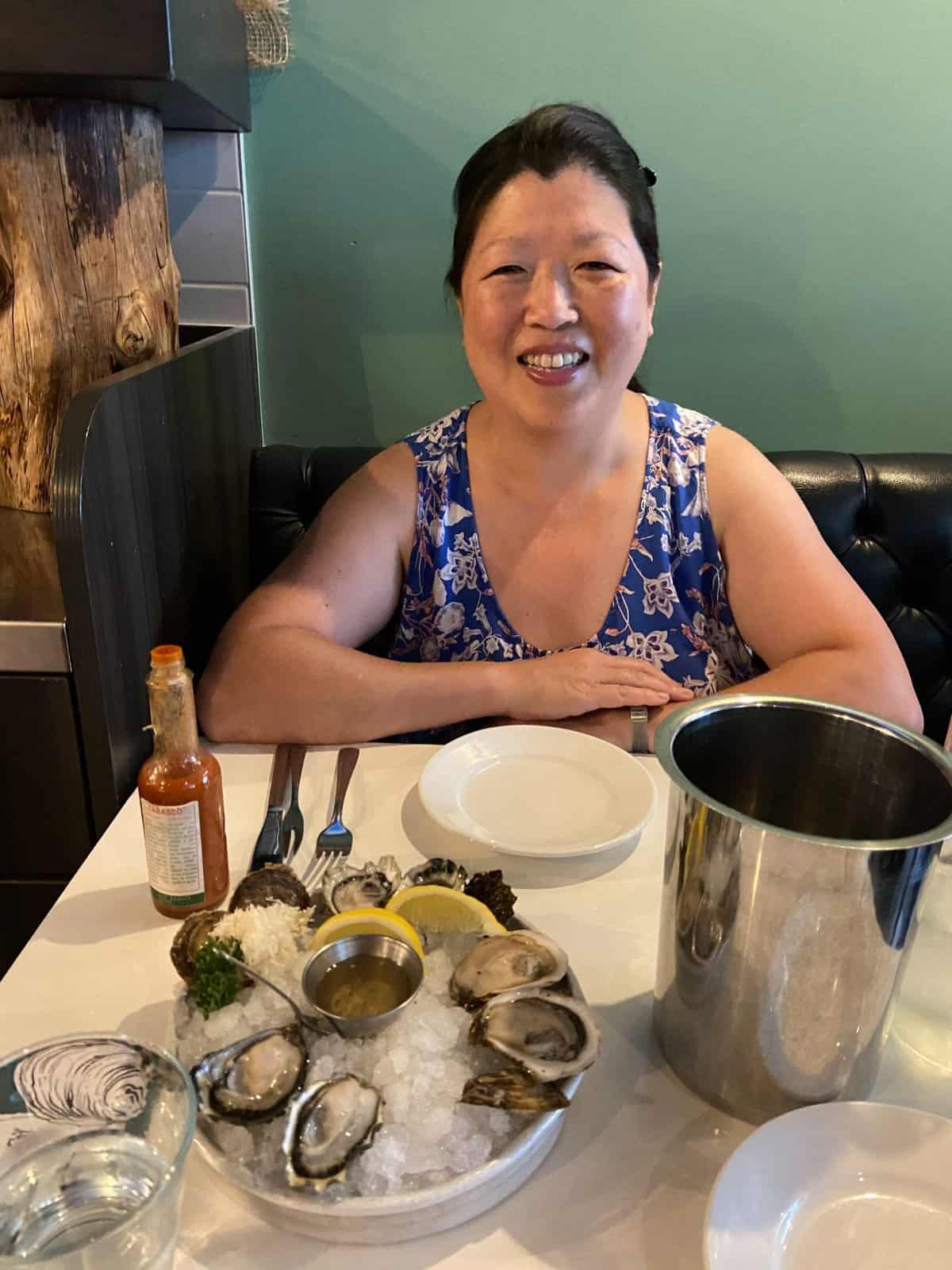 Month in Review: July 2022 8 oysters happy hour at fanny bay oysters with mom