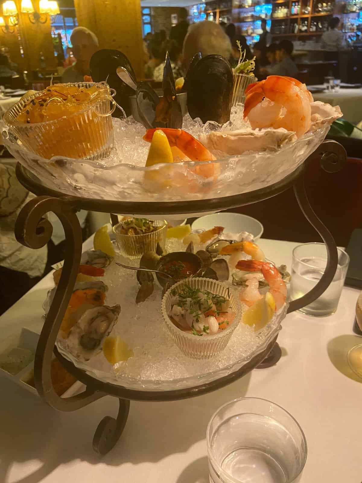Month in Review: July 2022 9 seafood tower at blue water cafe in vancouver, bc