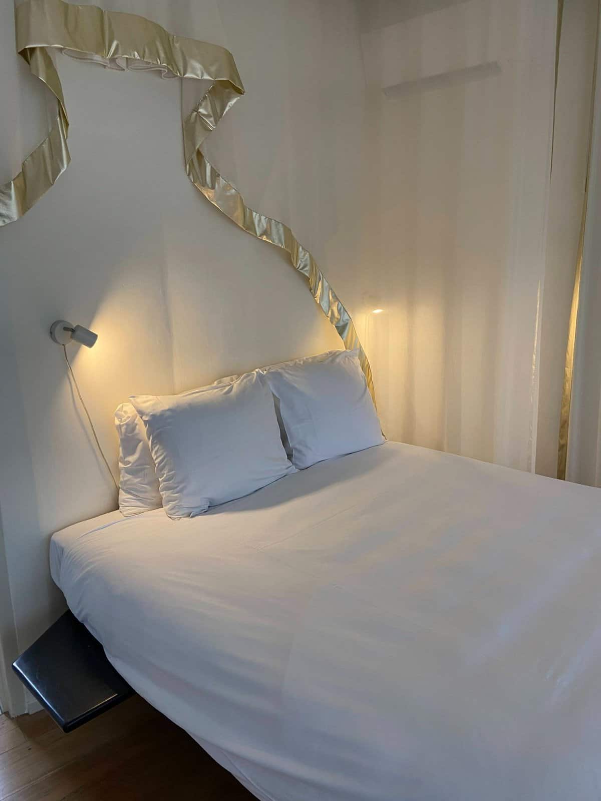 bed at our sweets hotel in amsterdam city centre