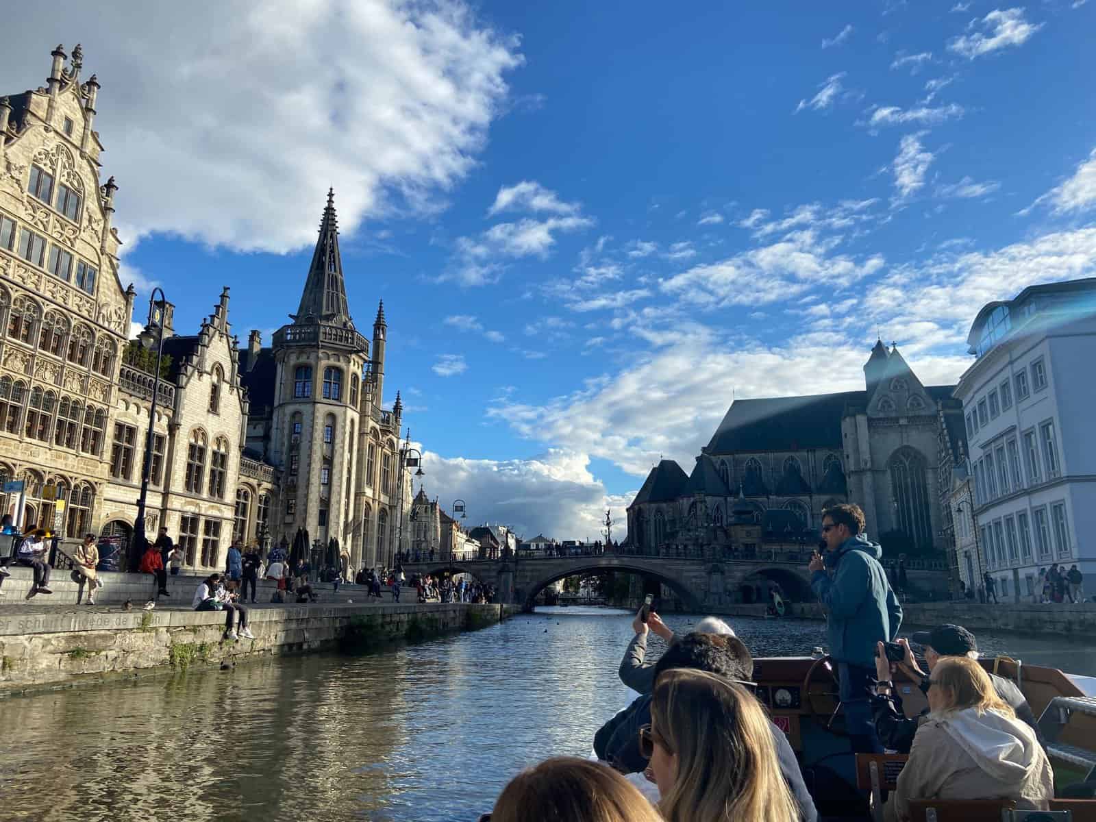 Month in Review: September 2022 11 Ghent, Belgium by canal cruise boat tour