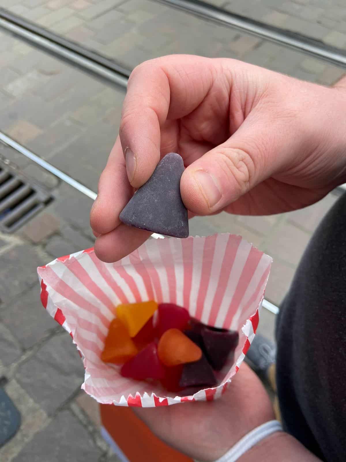 11+ Stunning Things to Do in Ghent, Belgium 12 Gentse Neusjes, Gentse Neus or Cuberdon, purple nose candy in Ghent, Belgium