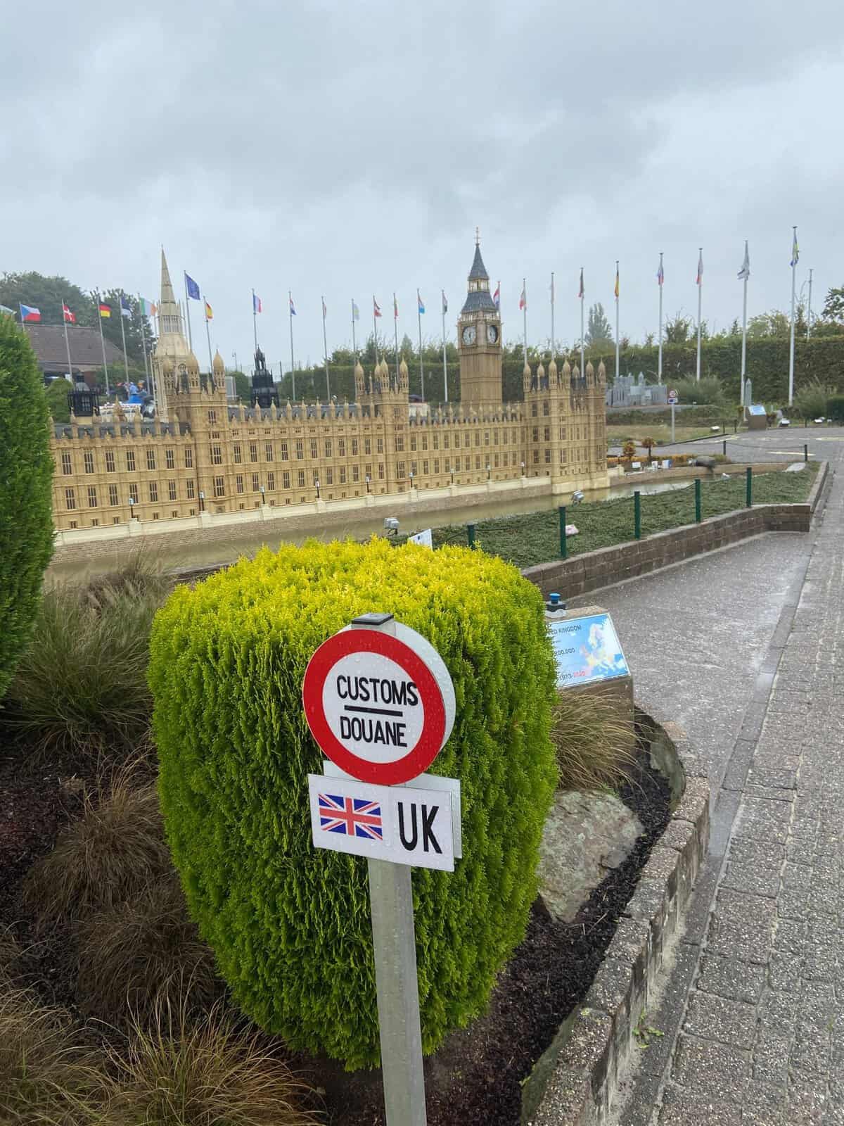 How to Explore All of Europe While Visiting Brussels 7 entering the UK at Mini Europe in Brussels