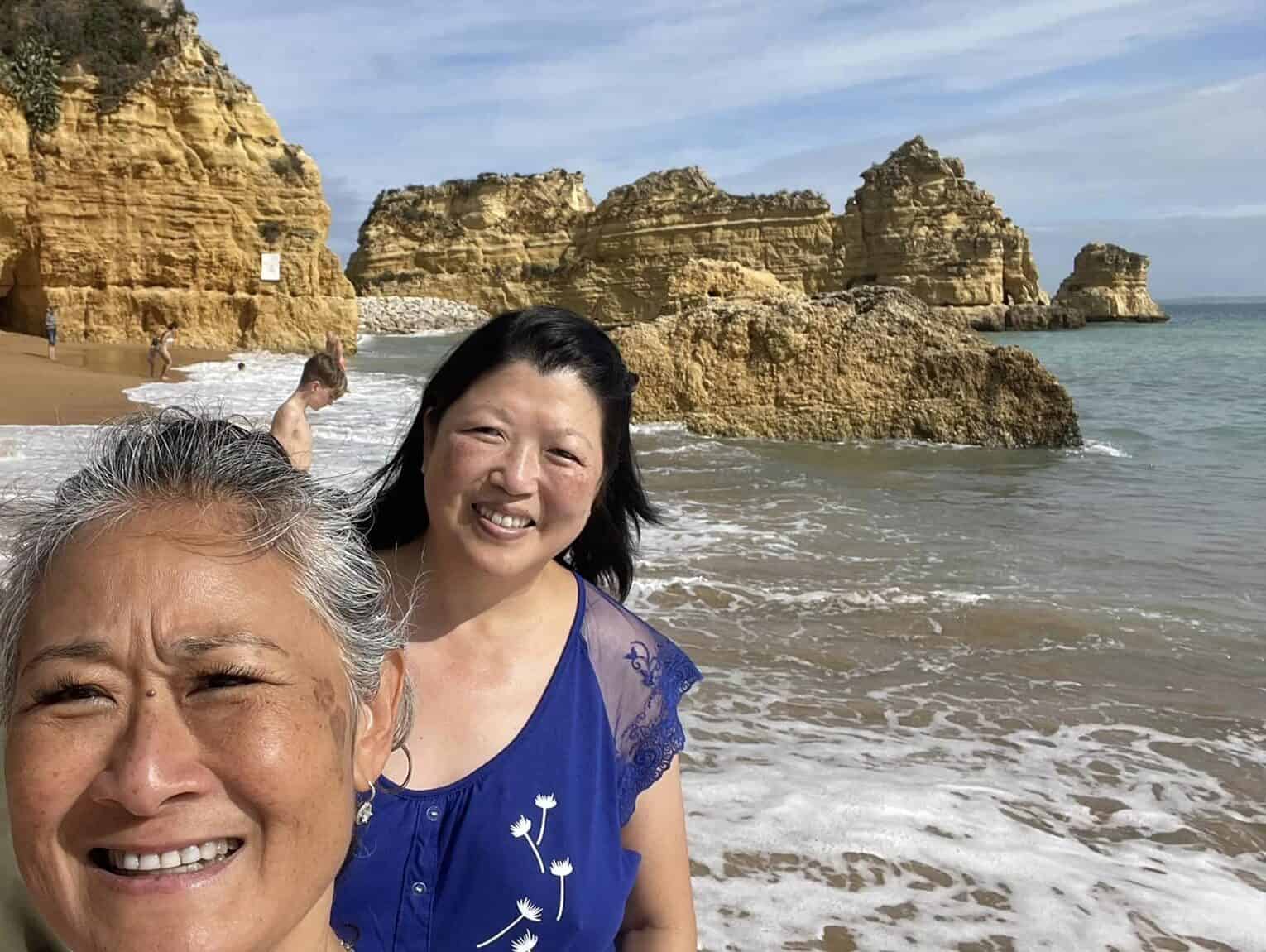 An 8 Week Spain and Portugal Itinerary With My Mom! 13 enjoying Lagos in the Algarve on an 8 week Spain and Portugal itinerary