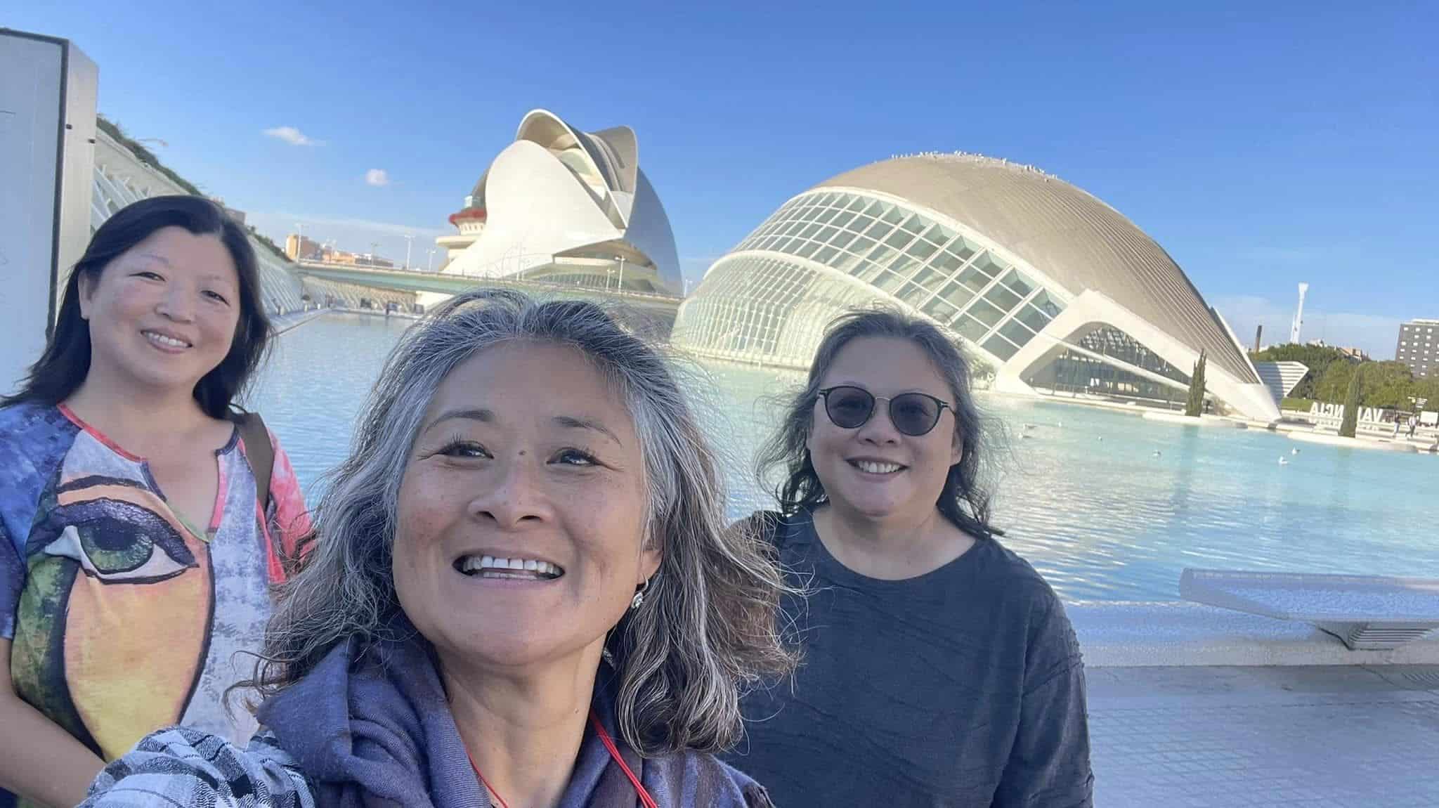 An 8 Week Spain and Portugal Itinerary With My Mom! 36 Selfie in front of Ciudad de las Artes y las Ciencias, Valencia, Spain
