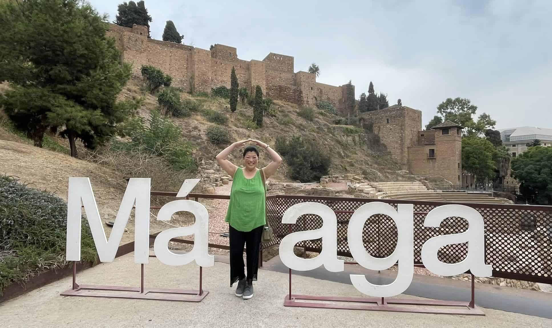 An 8 Week Spain and Portugal Itinerary With My Mom! 22 Malaga sign in Malaga, Spain