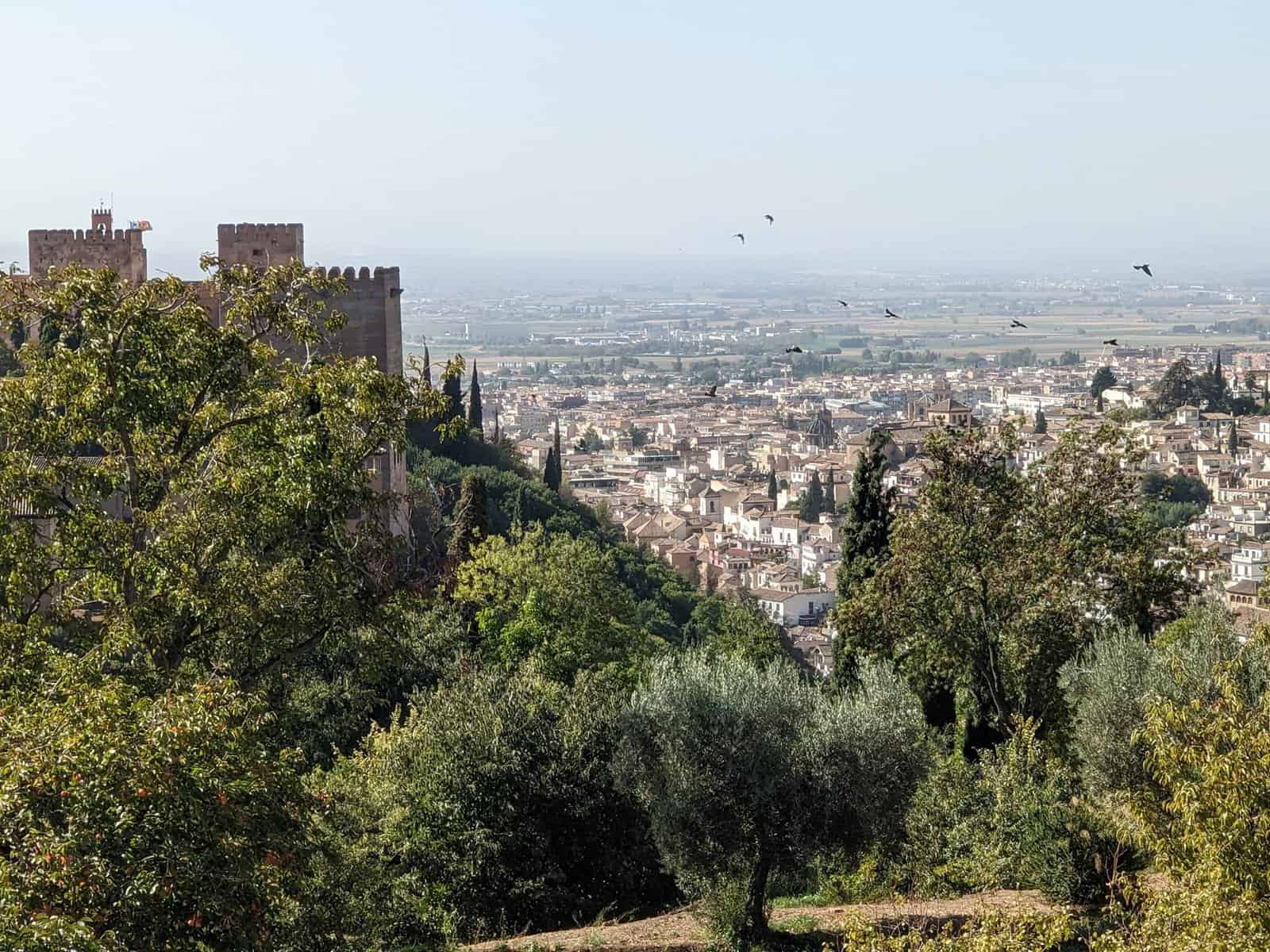 An 8 Week Spain and Portugal Itinerary With My Mom! 12 view from the Alhambra in Granada, Spain
