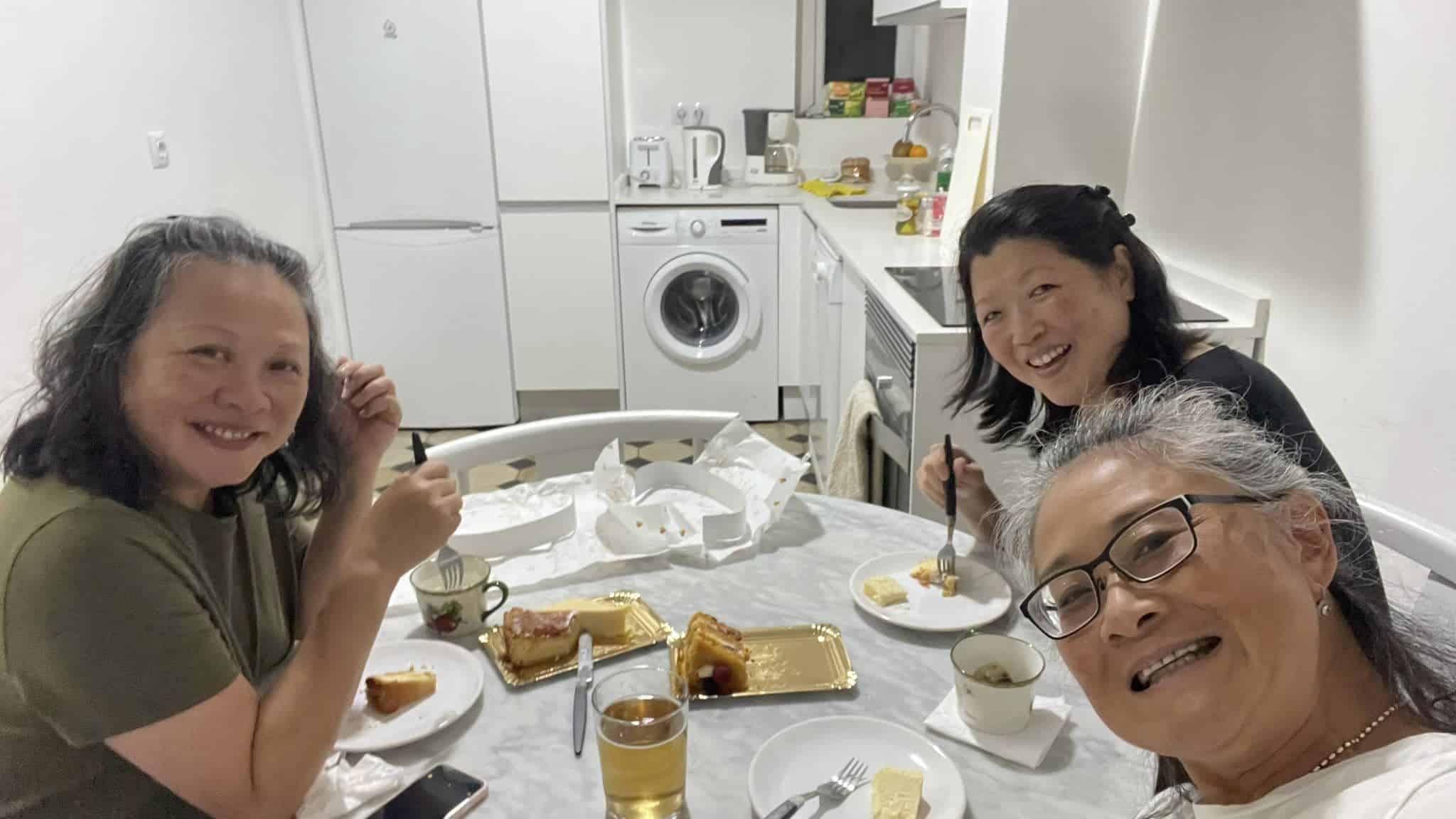 An 8 Week Spain and Portugal Itinerary With My Mom! 35 eating in at our apartment in Bilbao, Spain