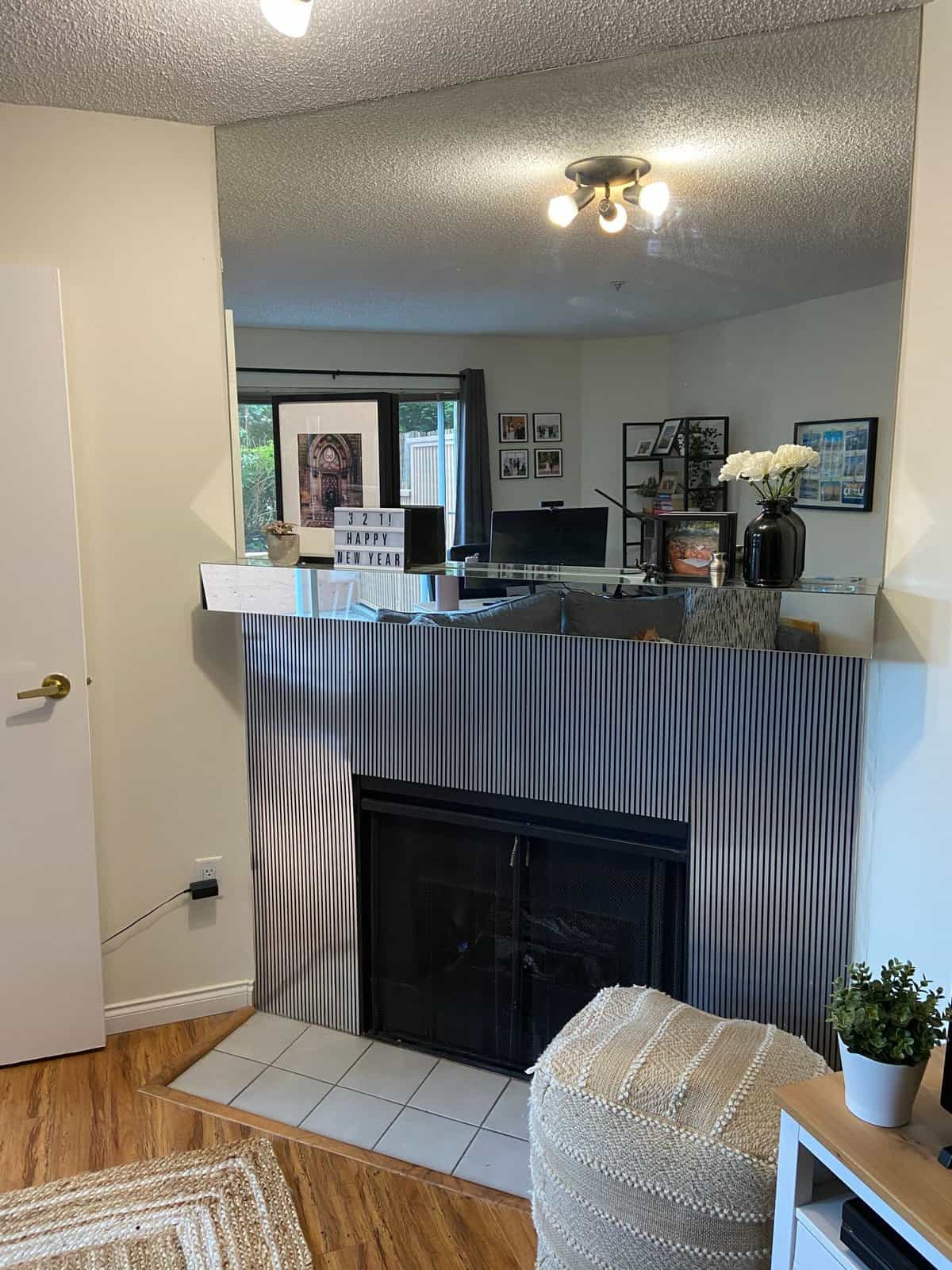 Welcome Home! Our New Vancouver Apartment Tour 10 fireplace in our living room in vancouver