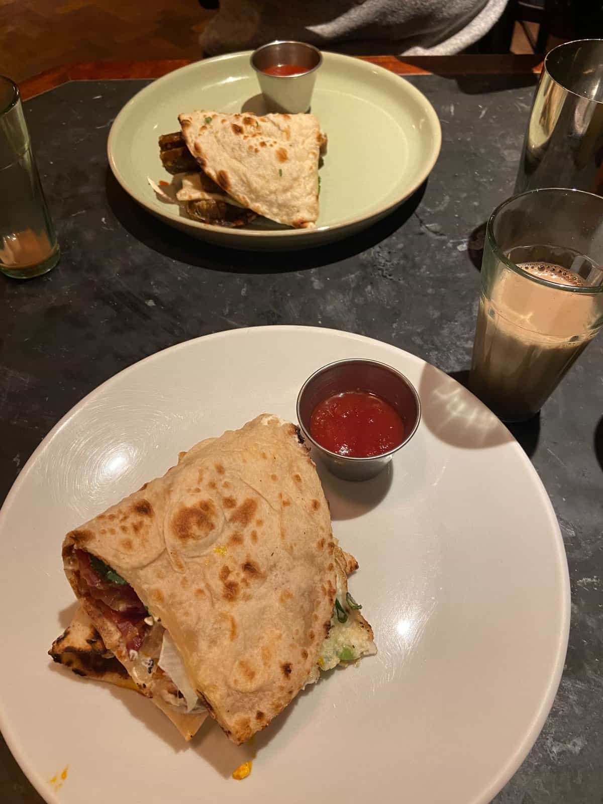 Why I Keep Returning to London 16 Dishoom naan roll