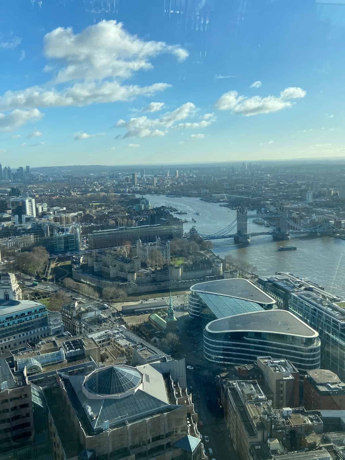 Why I Keep Returning to London 2 view of the Thames in London from Sky Garden