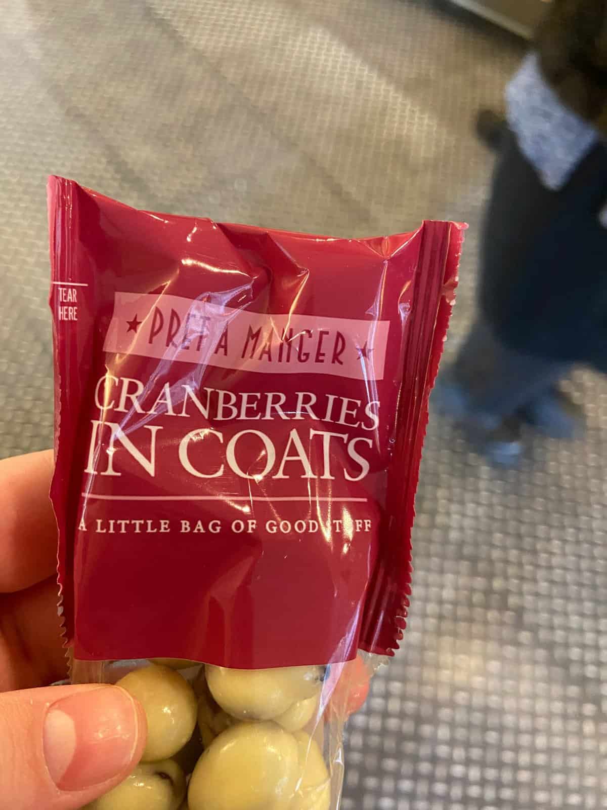 Why I Keep Returning to London 19 cranberries in coats from pret a manger in london