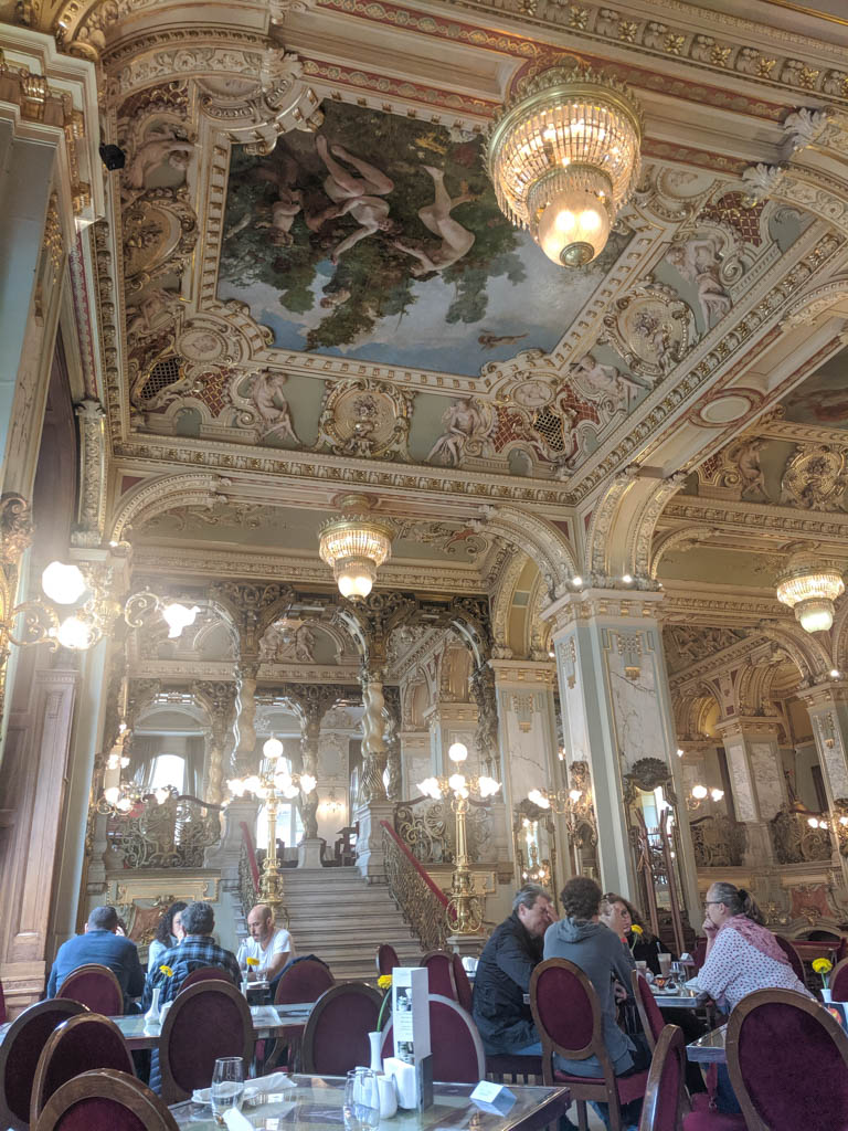 Is the New York Cafe Budapest Worth It? (Full Review) 10 New York Cafe Budapest decor, ornate ceiling