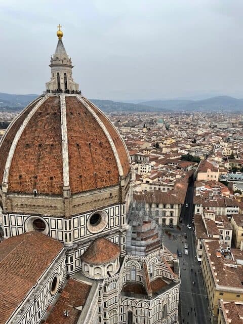 Traveller of the Month: Adrienne from Destinations & Desserts 3 view of rooftops of Florence by Adrienne