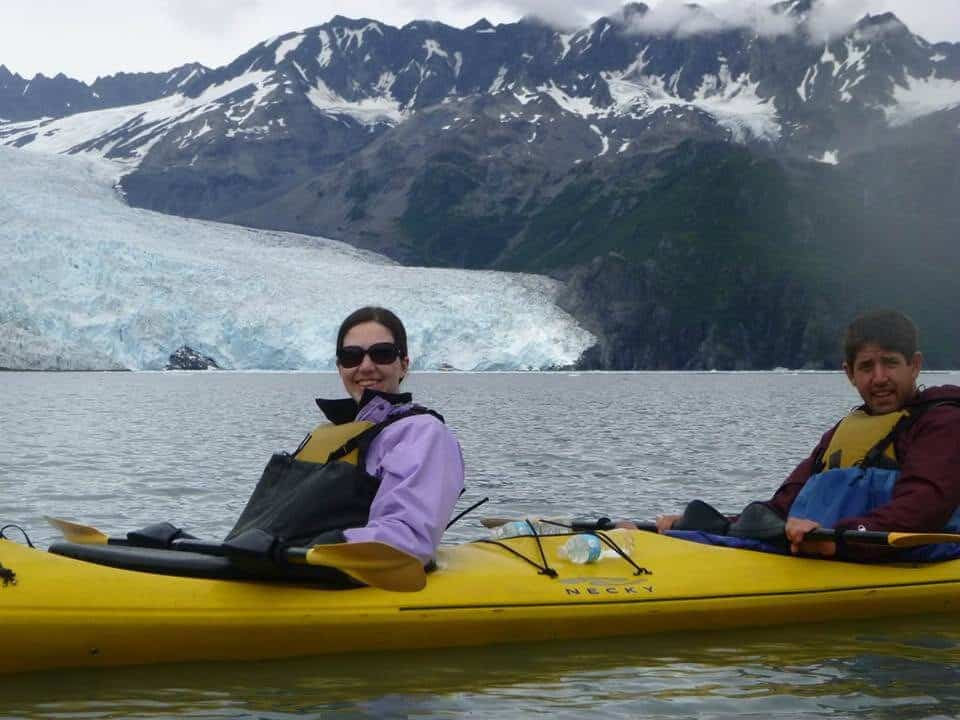 Traveller of the Month: Adrienne from Destinations & Desserts 7 Adrienne kayaking in Alaska