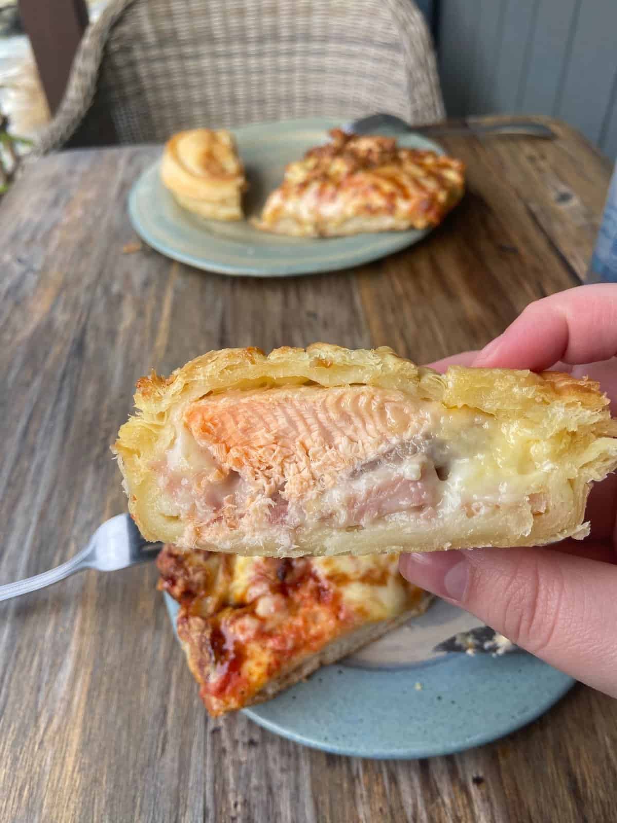 Month in Review: April 2023 9 bacon and salmon pie at Mrs Woolys in Glenorchy