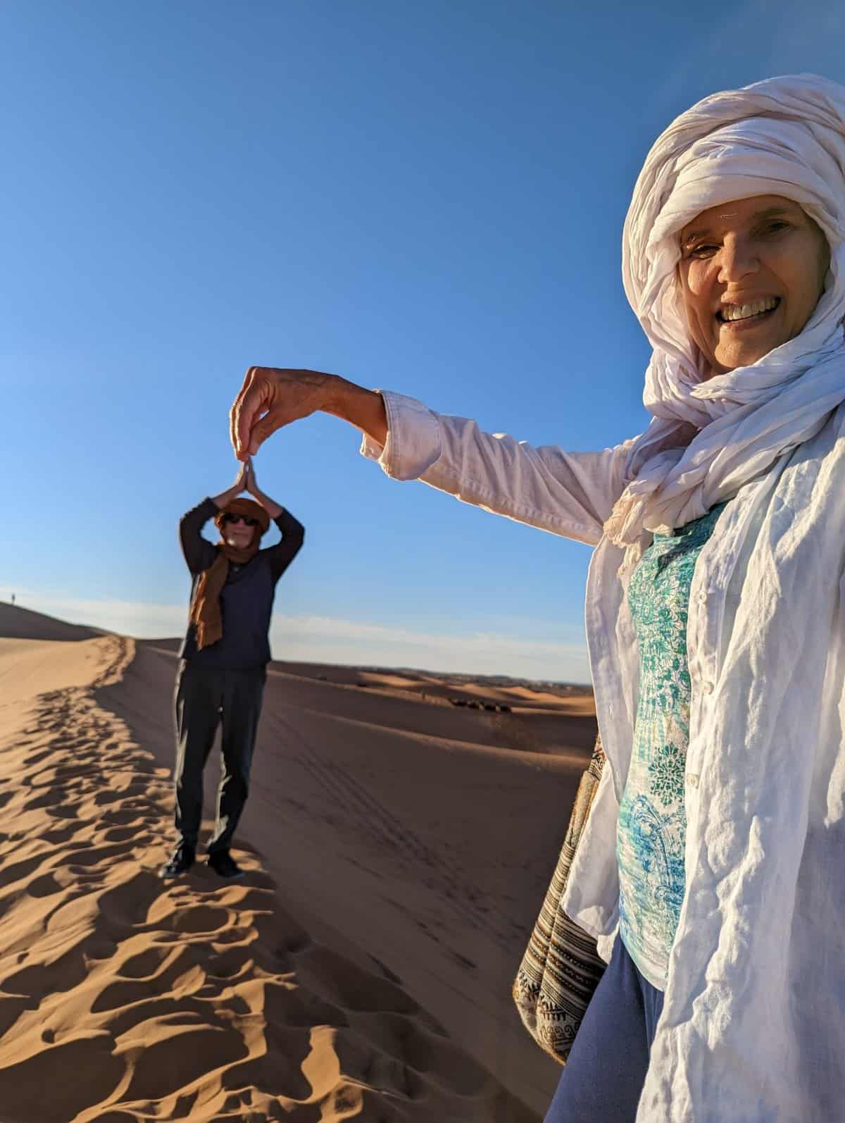 Traveller of the Month: Inga from Inga’s Adventures 5 Inga and Steve, Merzouga, Morocco