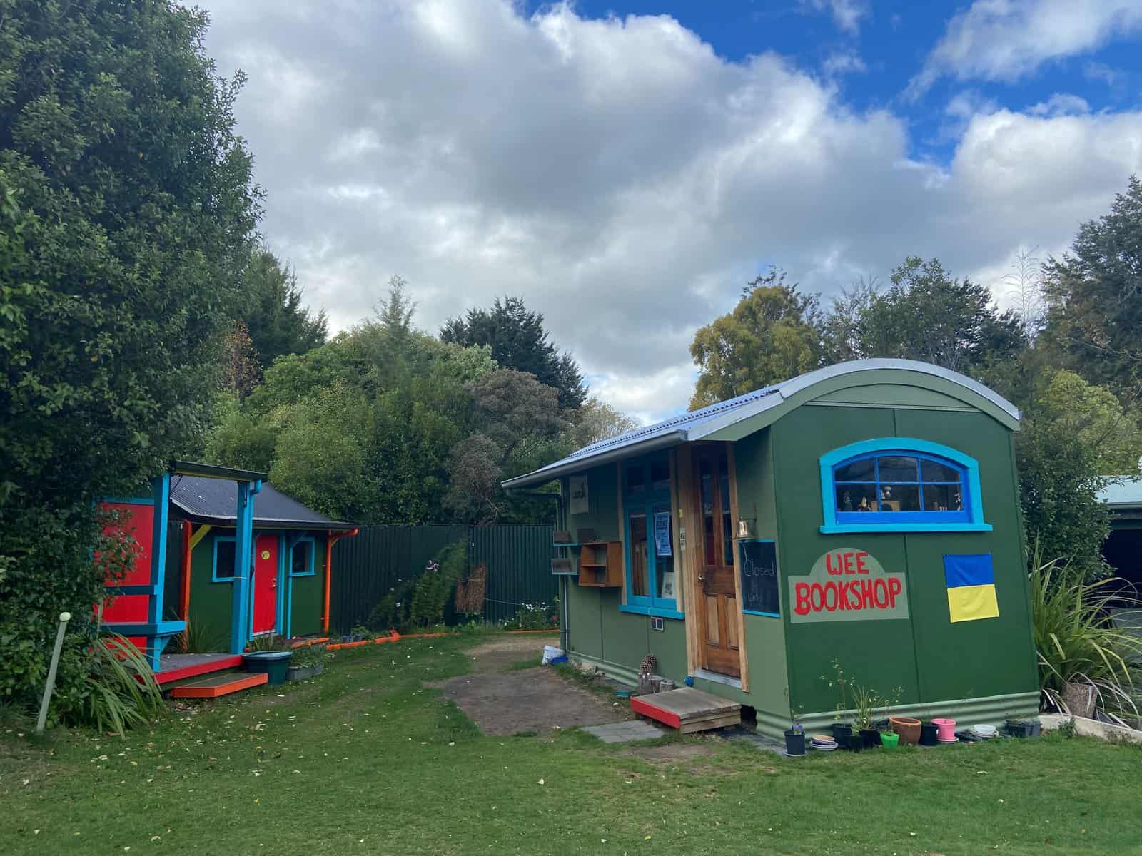 Two Wee Bookshops in Manapouri by Doubtful Sound, New Zealand