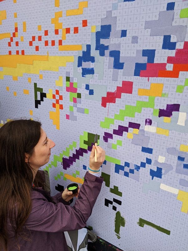 Kris at the Festival of the Arts Paint By Numbers