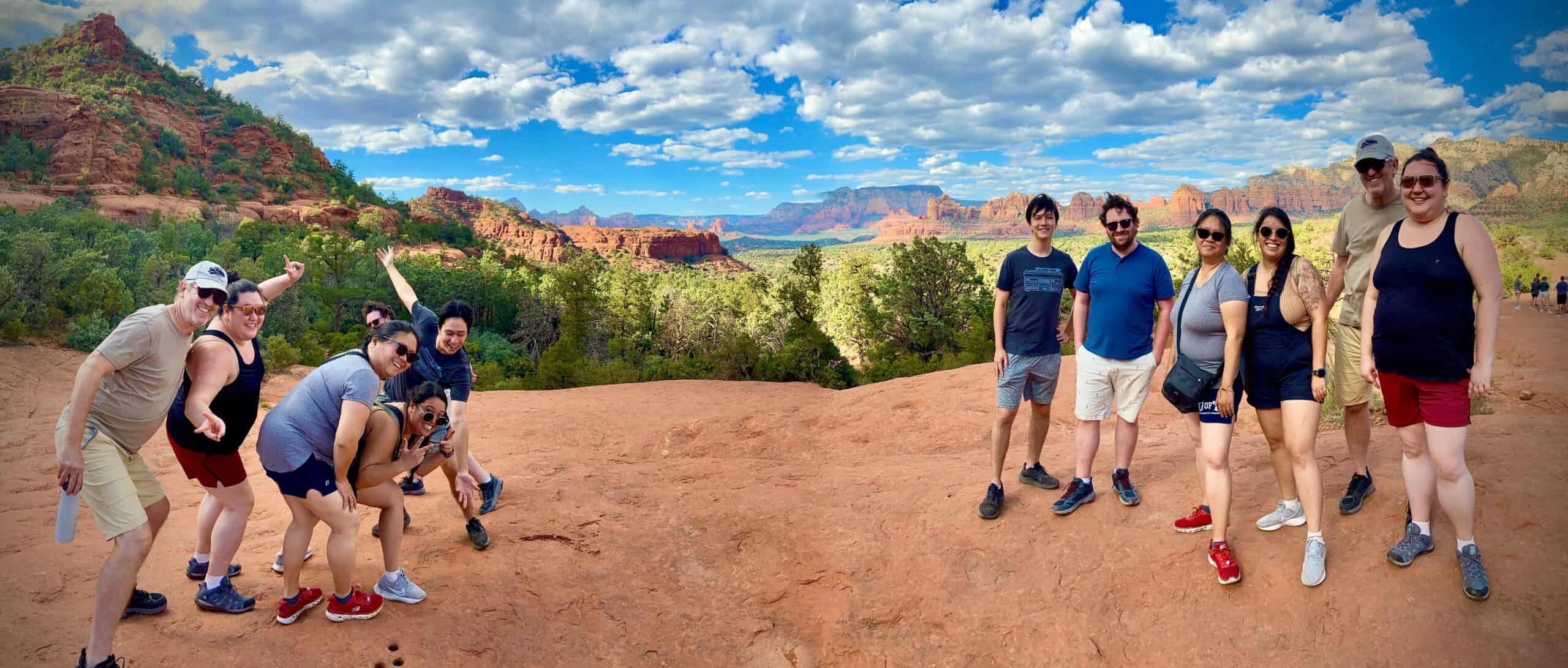 What to Do in Sedona in 3 Days 9 funny family photo on our red rock jeep tour in Sedona