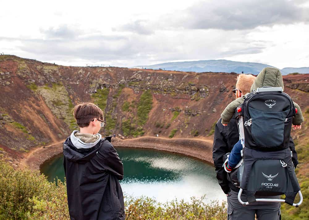 Traveller of the Month: Saskia from Sas Crossing Countries 2 Saskia and her family at the Kerid Crater in Iceland
