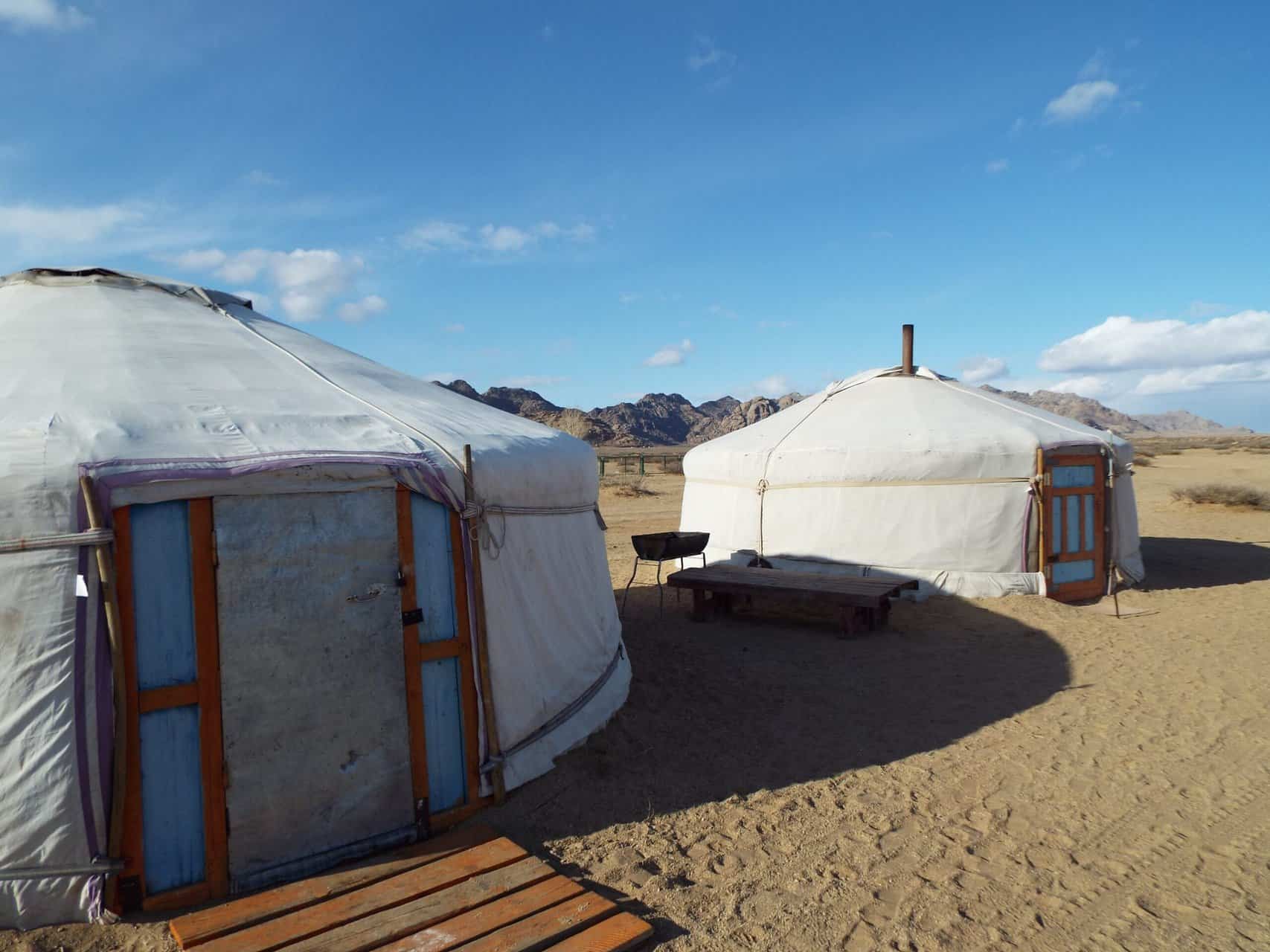 Travellers of the Month: Mitch and Colin from Very Tasty World 2 Mongolian ger (yurts) in the Gobi Desert by Very Tasty World