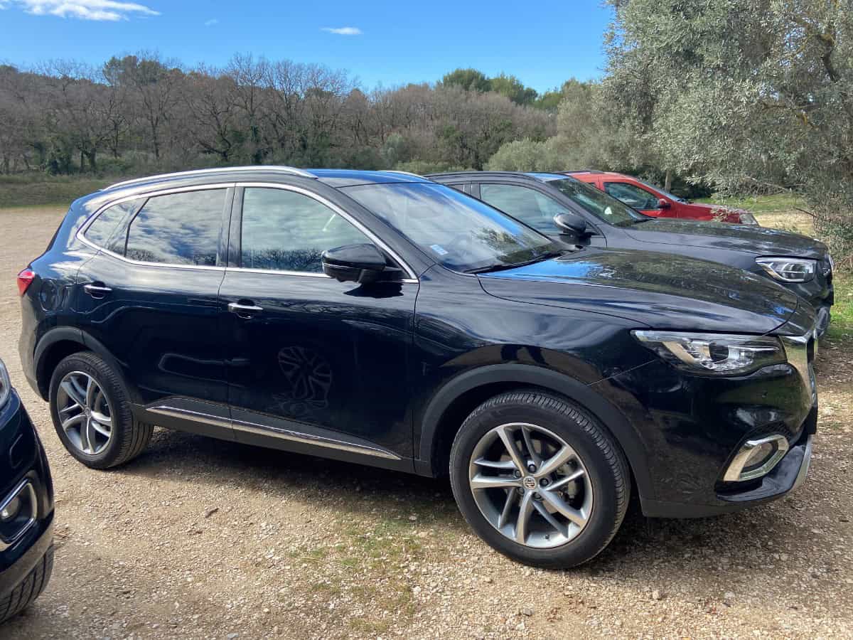 The Perfect 5 Day Provence Itinerary 25 The car we rented in France for our Provence itinerary road trip; a large black sedan
