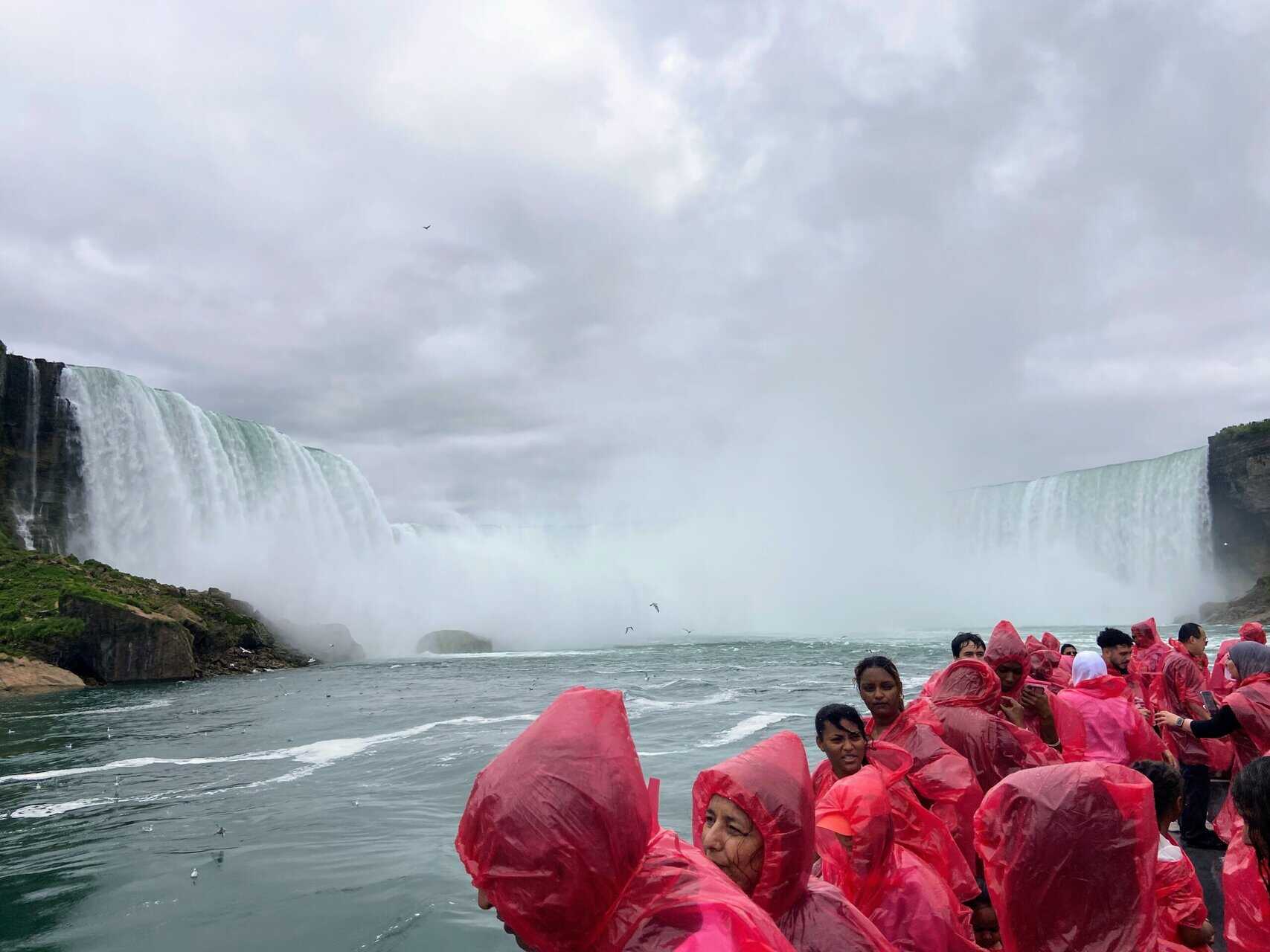 Horseshoe Falls in Niagara Falls from the Hornblower City Cruises