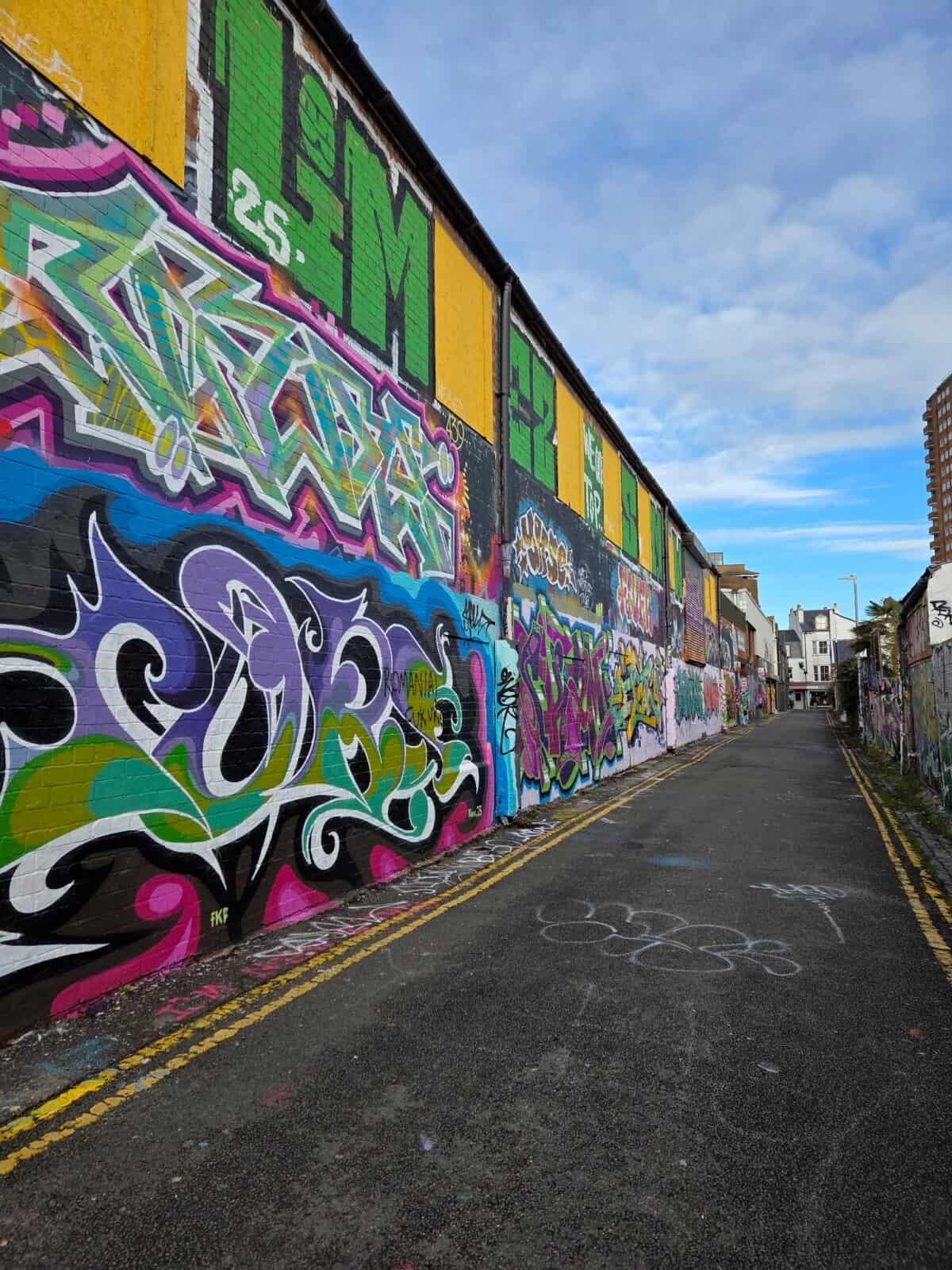 Your Guide to Brighton's North Laine 18 Street art on Trafalgar Lane in North Laine, Brighton, England