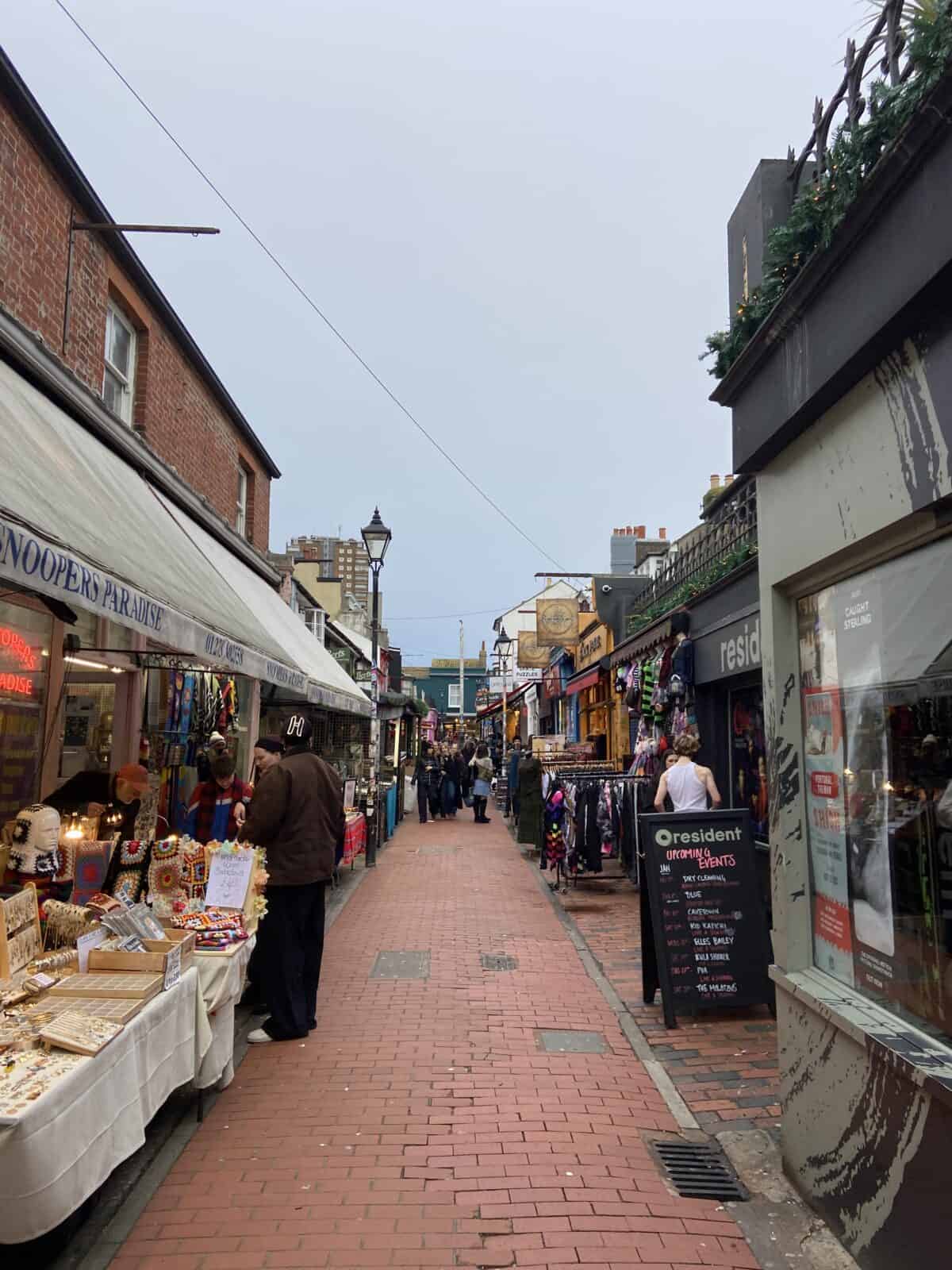 Your Guide to Brighton's North Laine 27 Pedestrian shopping street in North Laine, Brighton, England