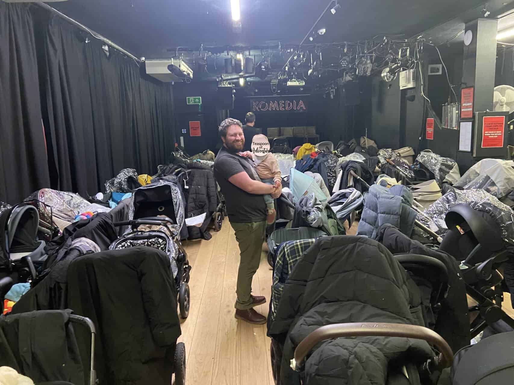 20+ Things to Do in London With a Baby 18 A sea of strollers parked at the BYOB (bring your own baby) comedy show at the Komedia in brighton, UK