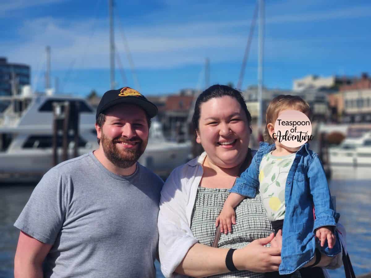 About 30 Family photo of Colin, Riana and Baby C at Victoria Harbour