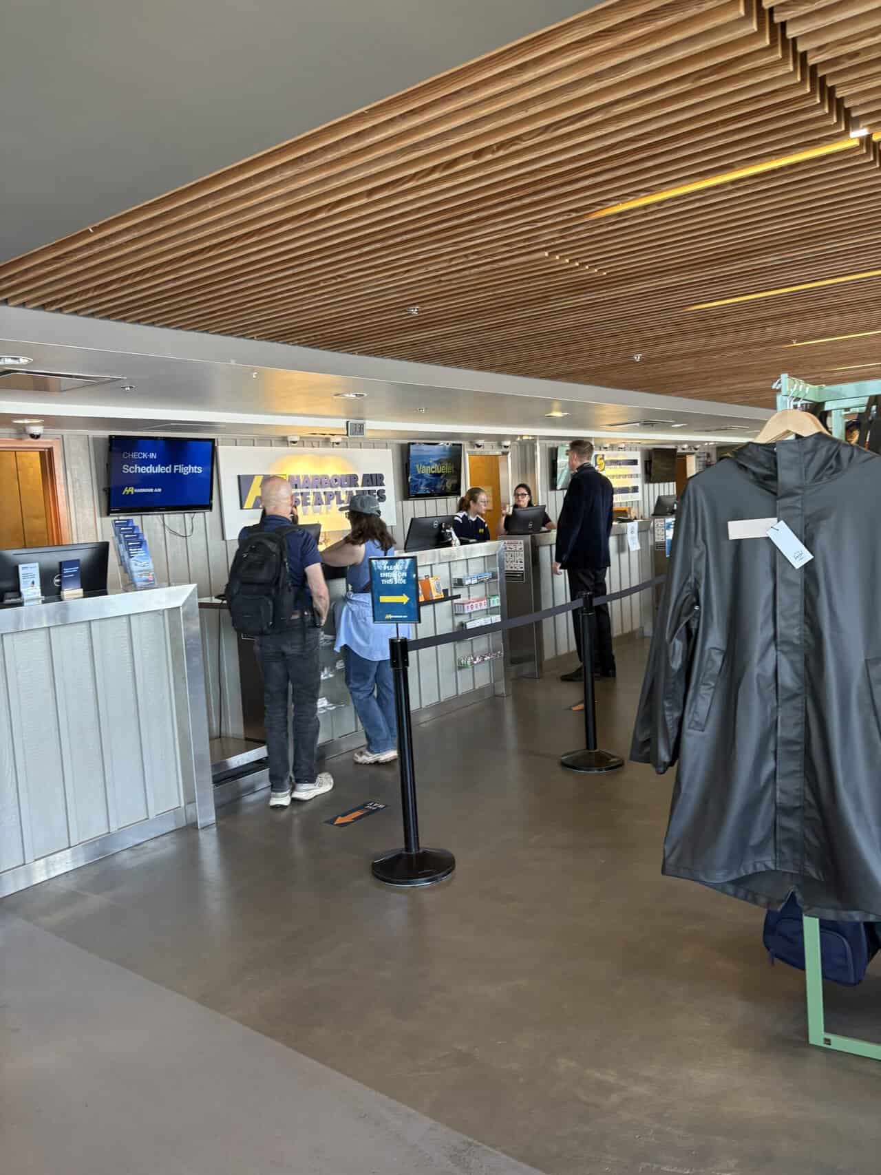 Should You Take a Seaplane to Victoria from Vancouver? (Harbour Air Review) 7 Check-in counter at Vancouver Harbour for Harbour Air seaplane