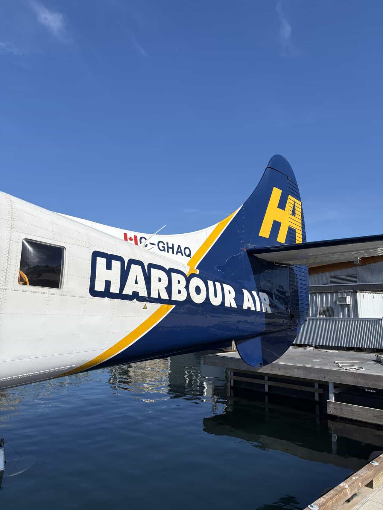 Should You Take a Seaplane to Victoria from Vancouver? (Harbour Air Review) 27 The wing of a Harbour Air seaplane parked at the dock in Victoria