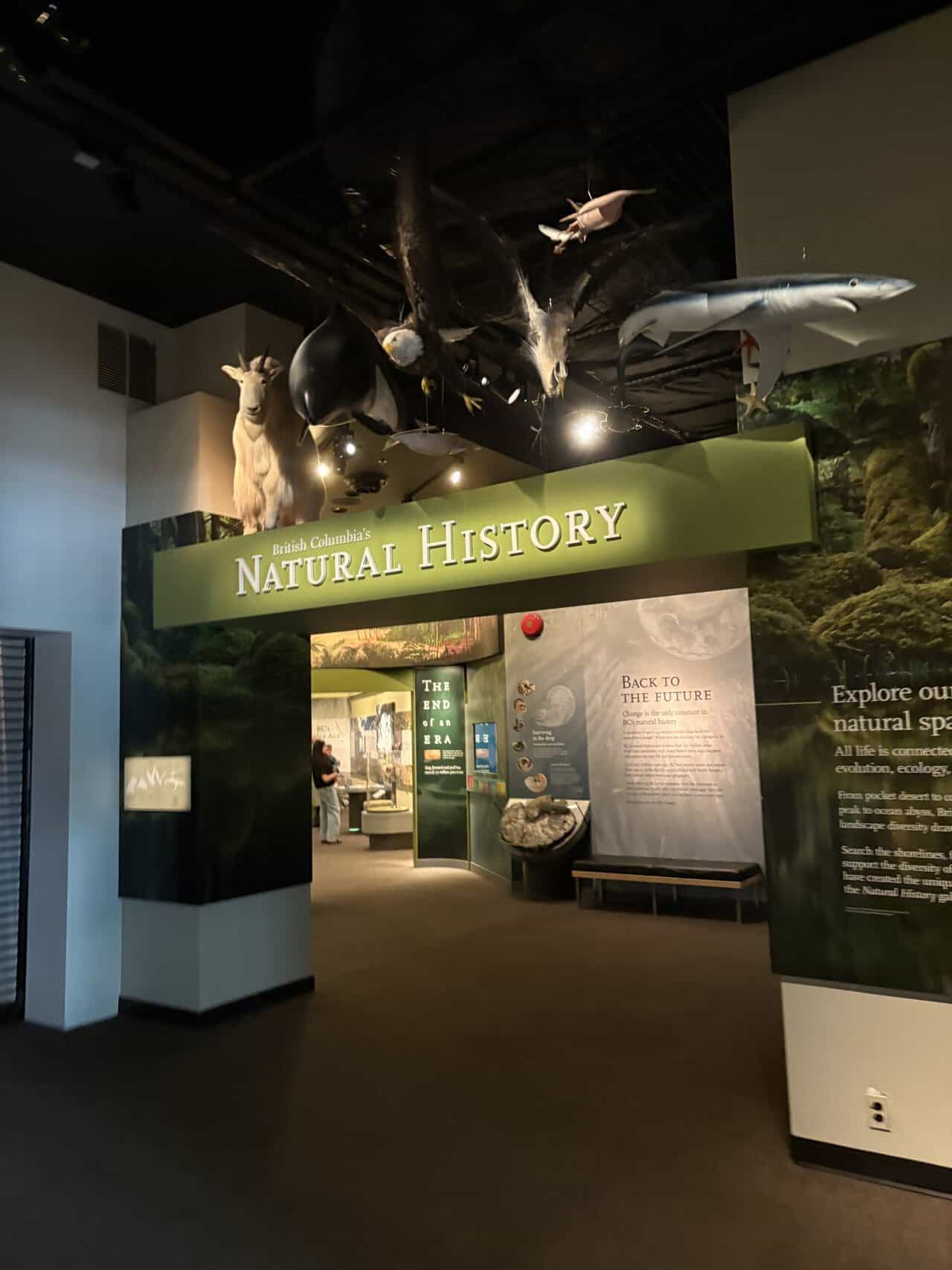 Entrance to the Natural History Gallery at BC Royal Museum
