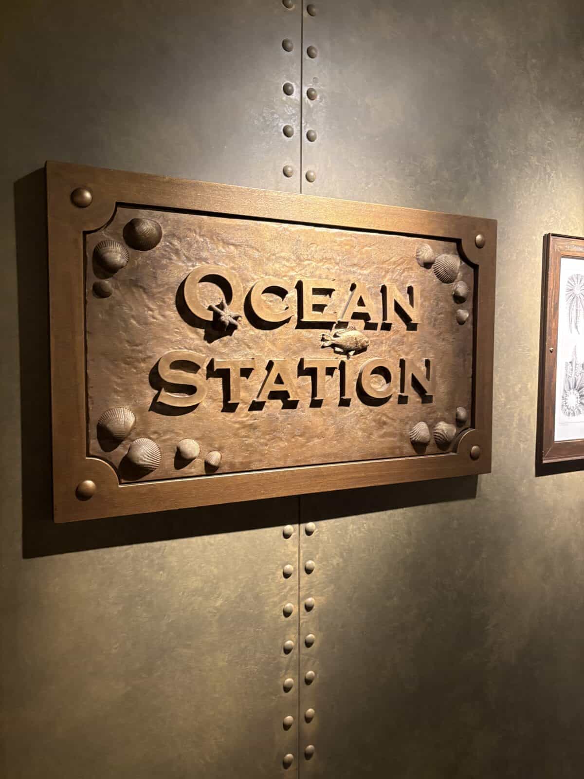 Sign outside of Ocean Station at the Royal BC Museum