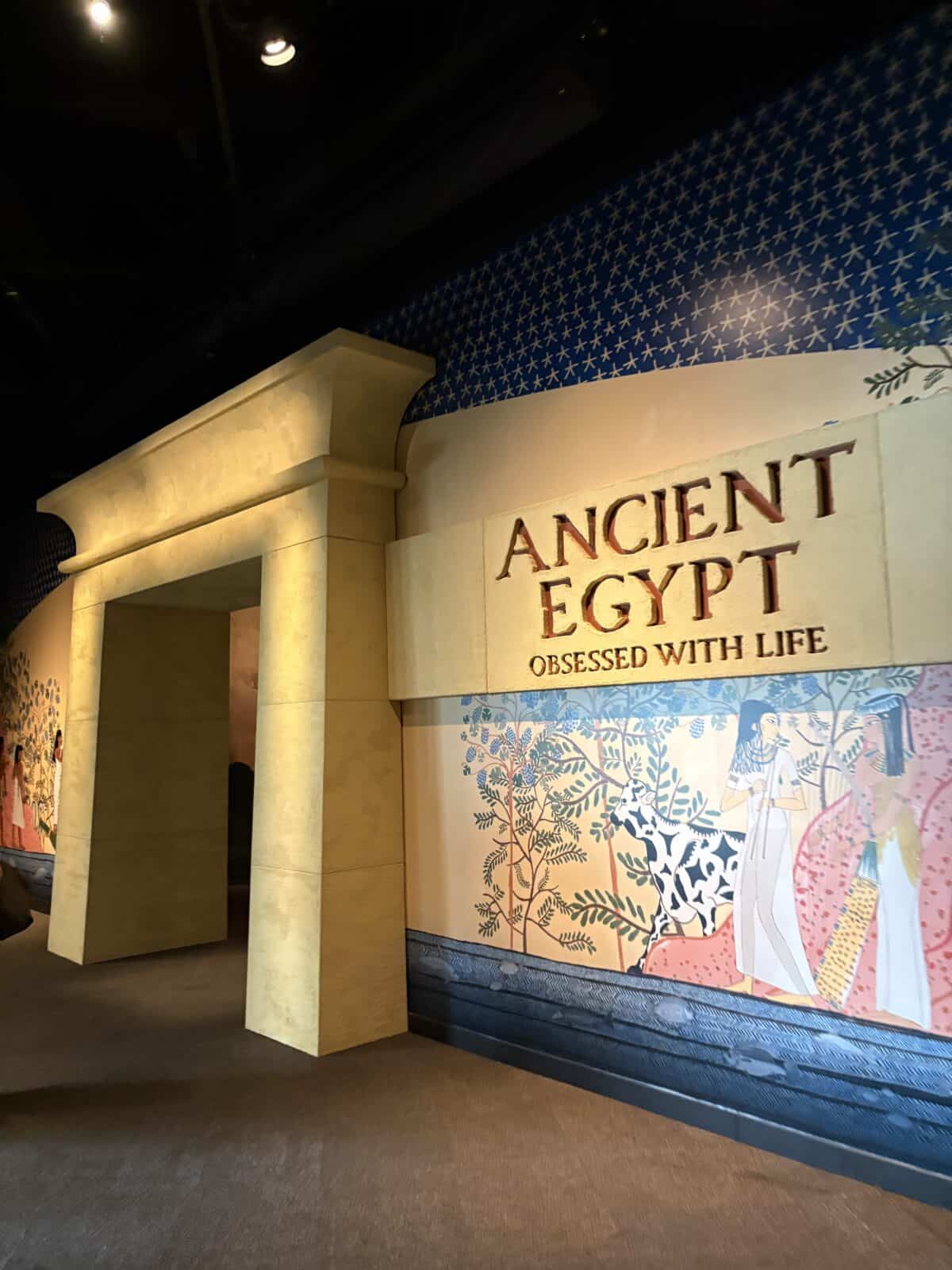Entrance to the Ancient Egypt exhibition at the Royal BC Museum in Victoria