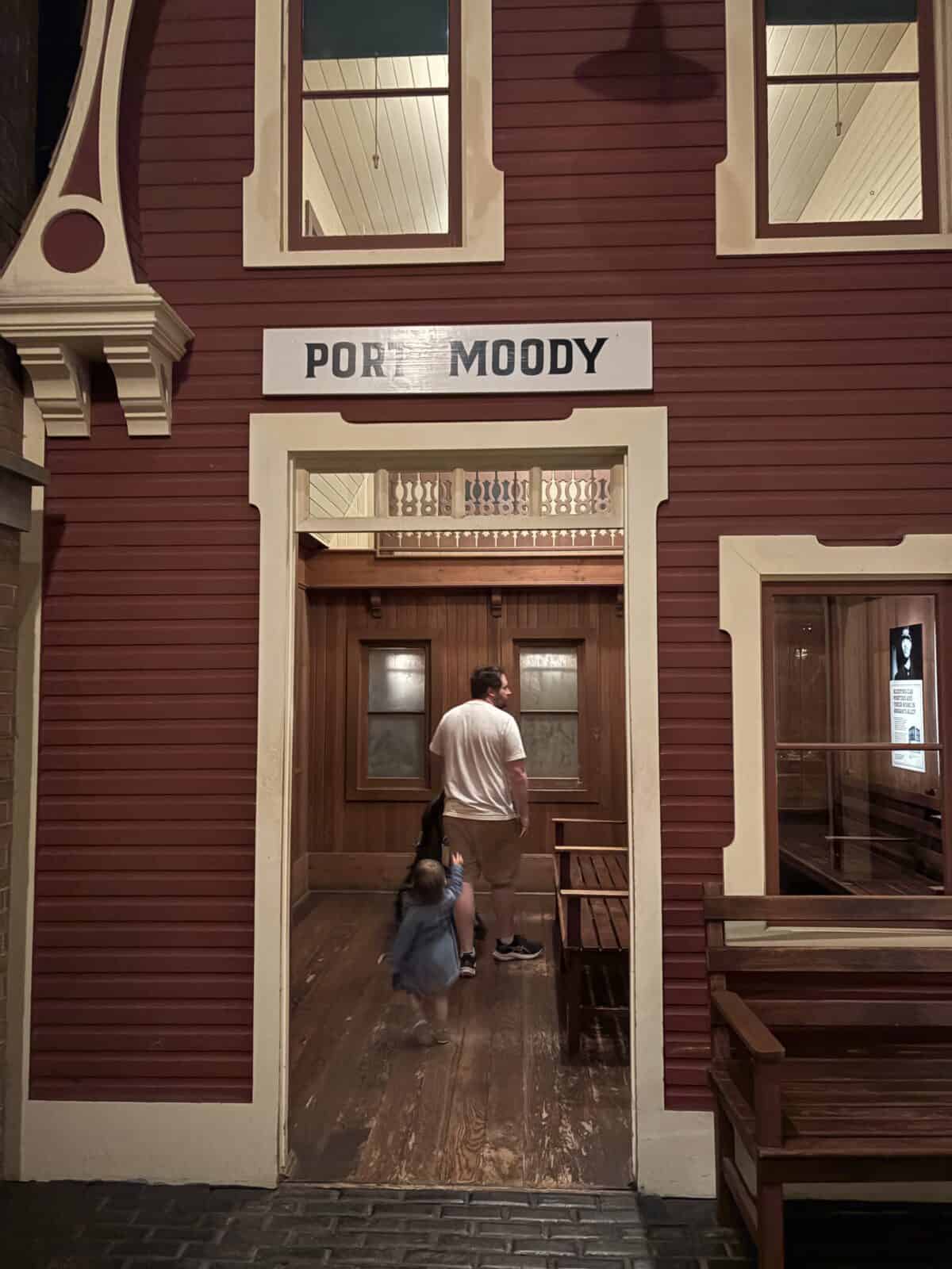 Port Moody train station in Old Town, New Approach at Royal BC Museum