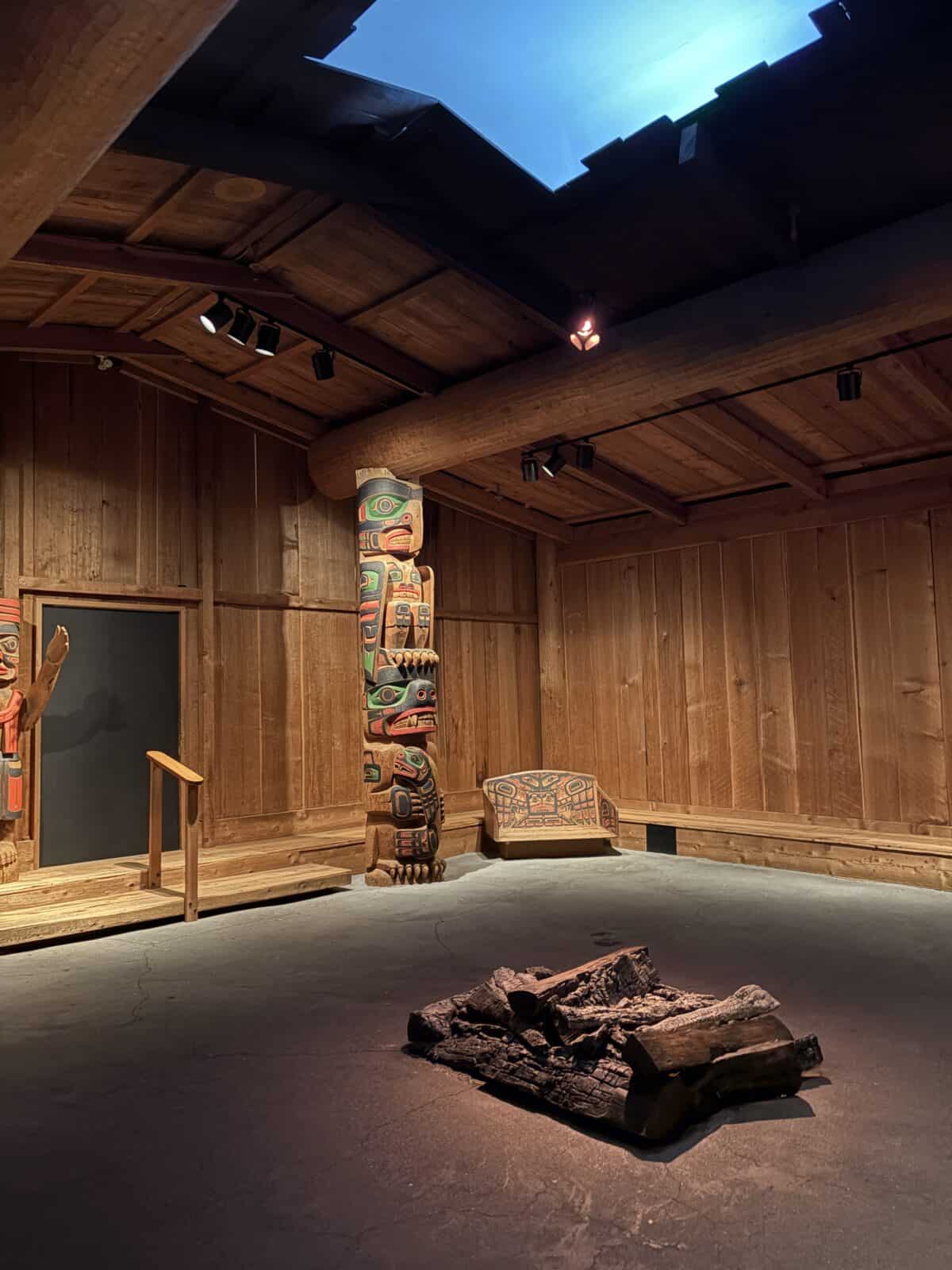 Interior of Jonathan Hunt House at Royal BC Museum