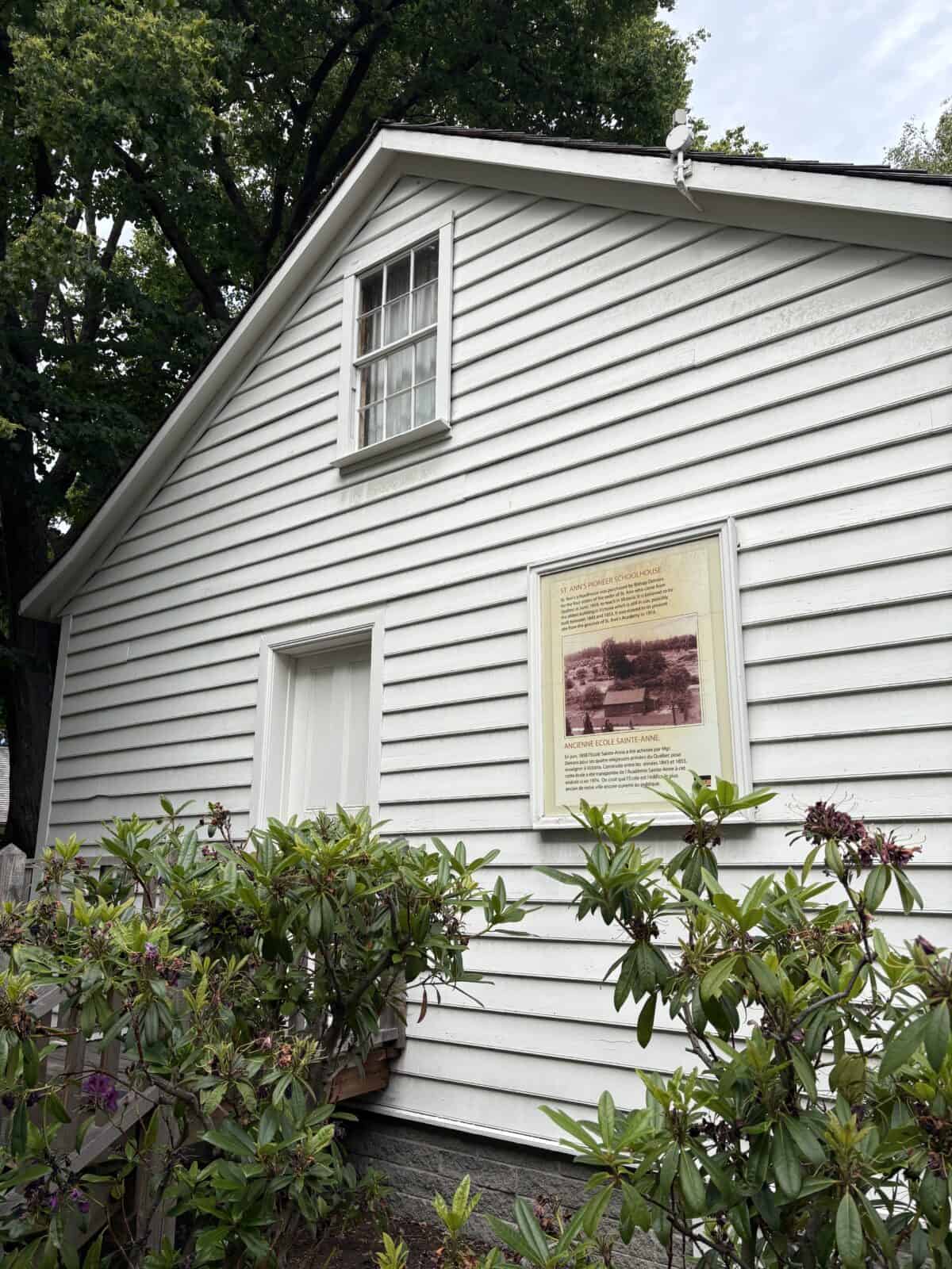 St Ann's Schoolhouse outside the Royal BC Museum