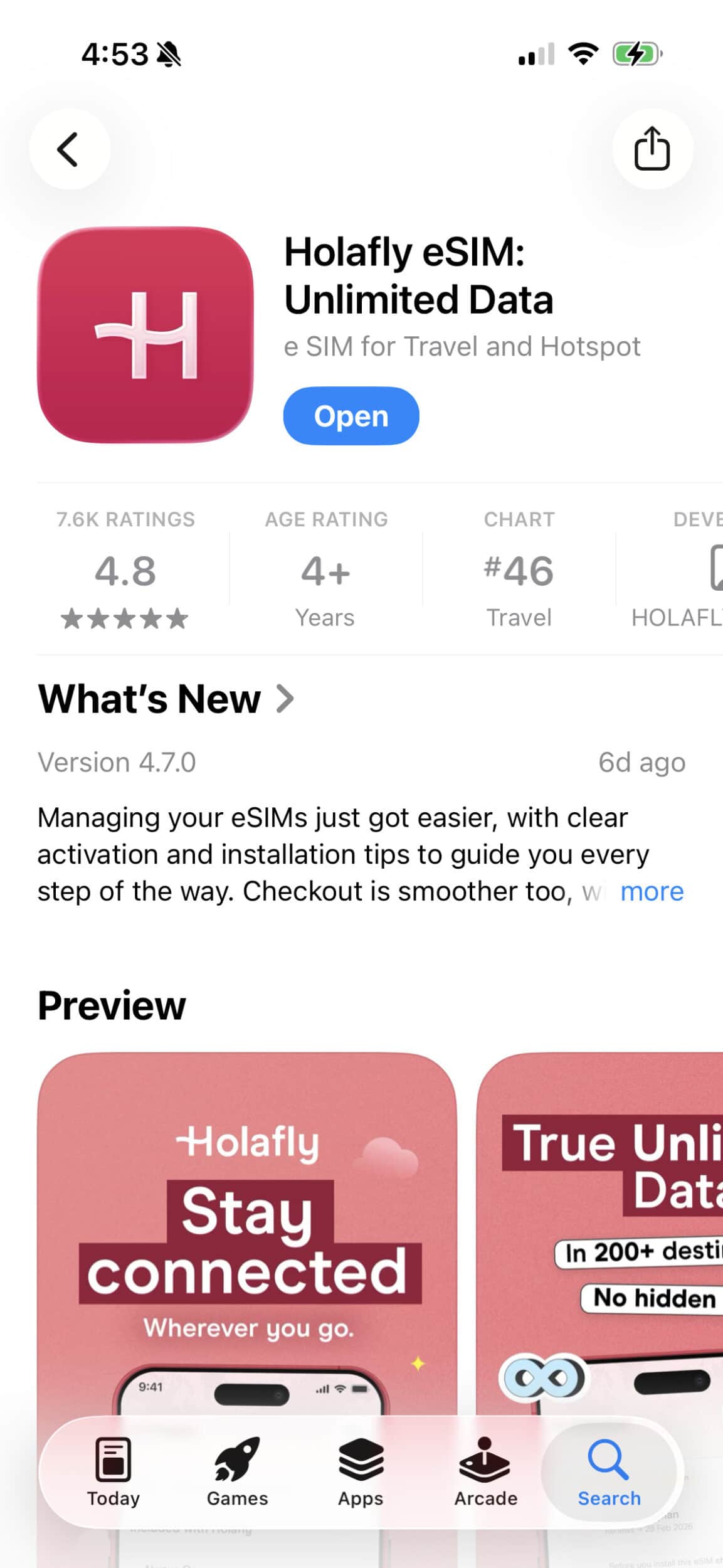 How to Set Up Your Holafly eSIM 3 Holafly eSIM app in the app store